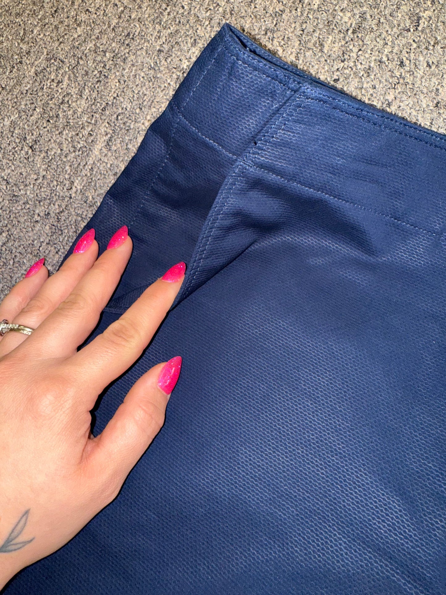 NWT Polo By Ralph Lauren (4) Brand New Navy Blue Dress Shorts with Buttoned Side