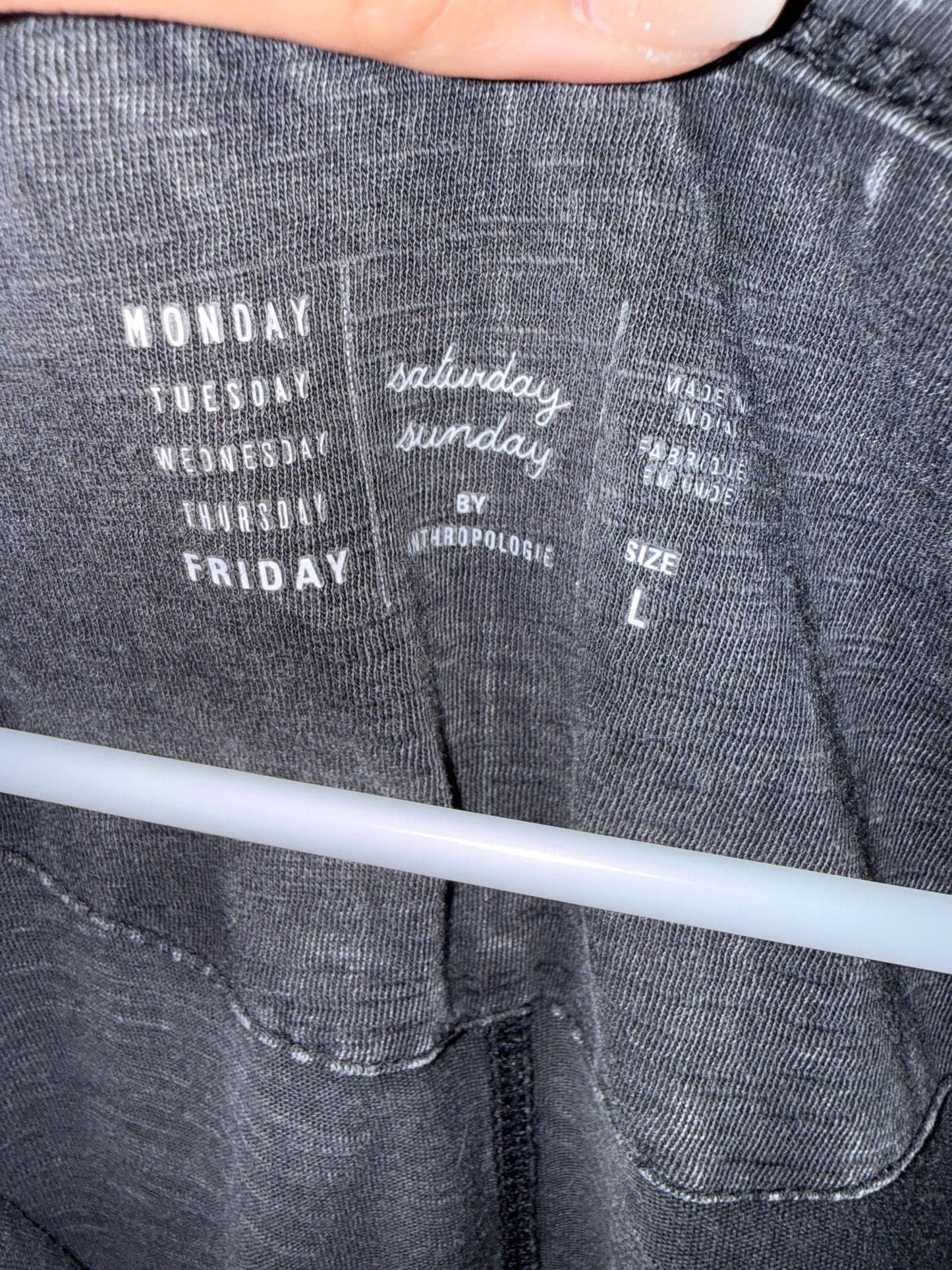 Saturday Sunday By Anthropologie (Large) Grey Acid Wash Cropped Long Sleeve Top