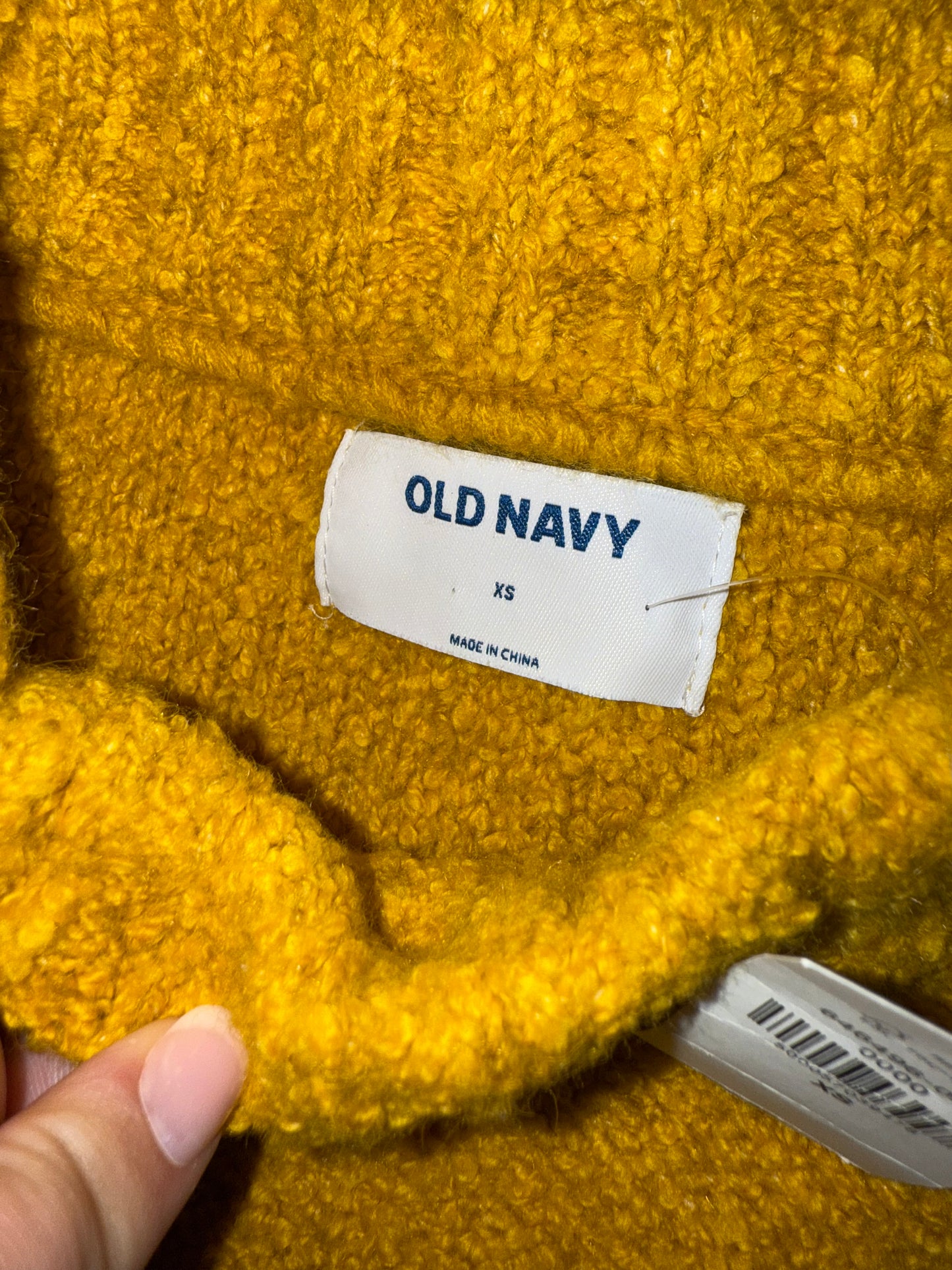 NWT Old Navy (XS) Brand New Yellow Soft Knit Sweater
