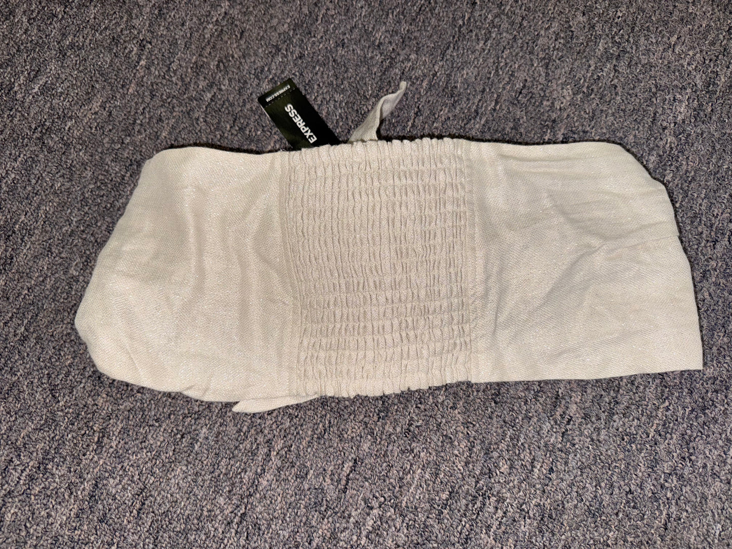 NWT Express (Small) Brand New Metallic Linen Bandeau