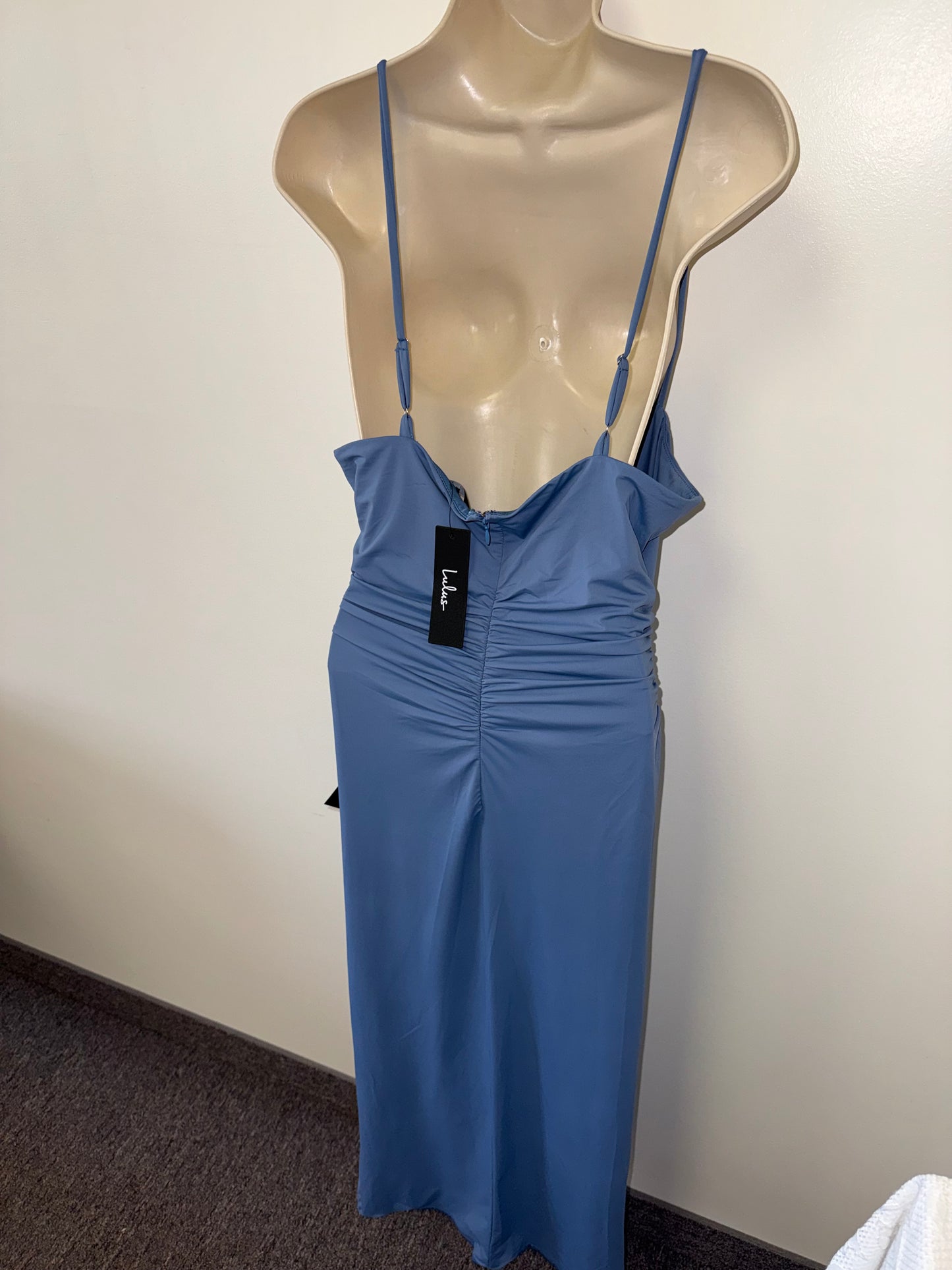 NWT Lulus (Large) Brand New Blue Maxi Formal Dress