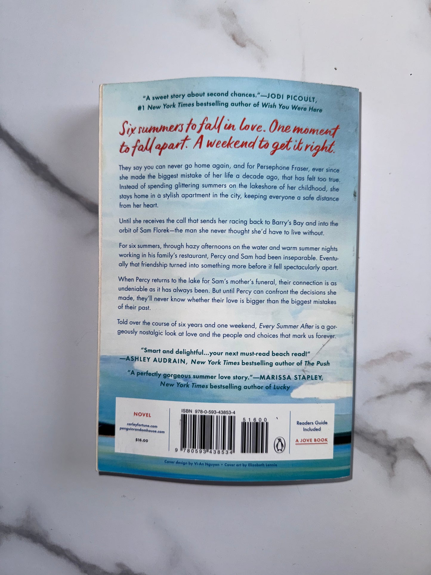 'Every Summer After' By Colleen Hoover Paperback Book