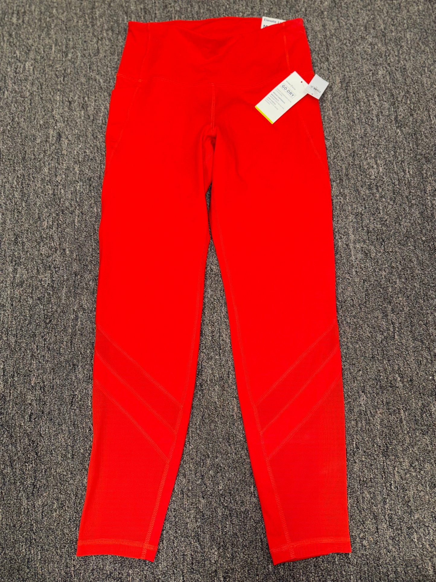 NWT Old Navy Active (Medium) Brand New Orange Elevate Go Dry Leggings w Mesh