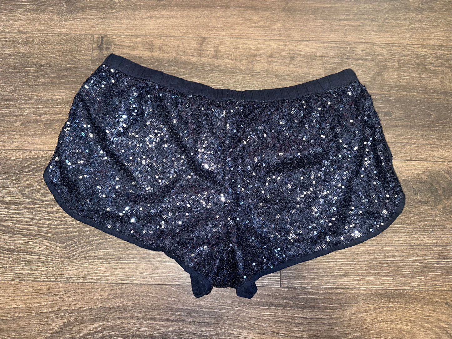 Victoria's Secret (Medium) Navy Blue Sequin Shorts