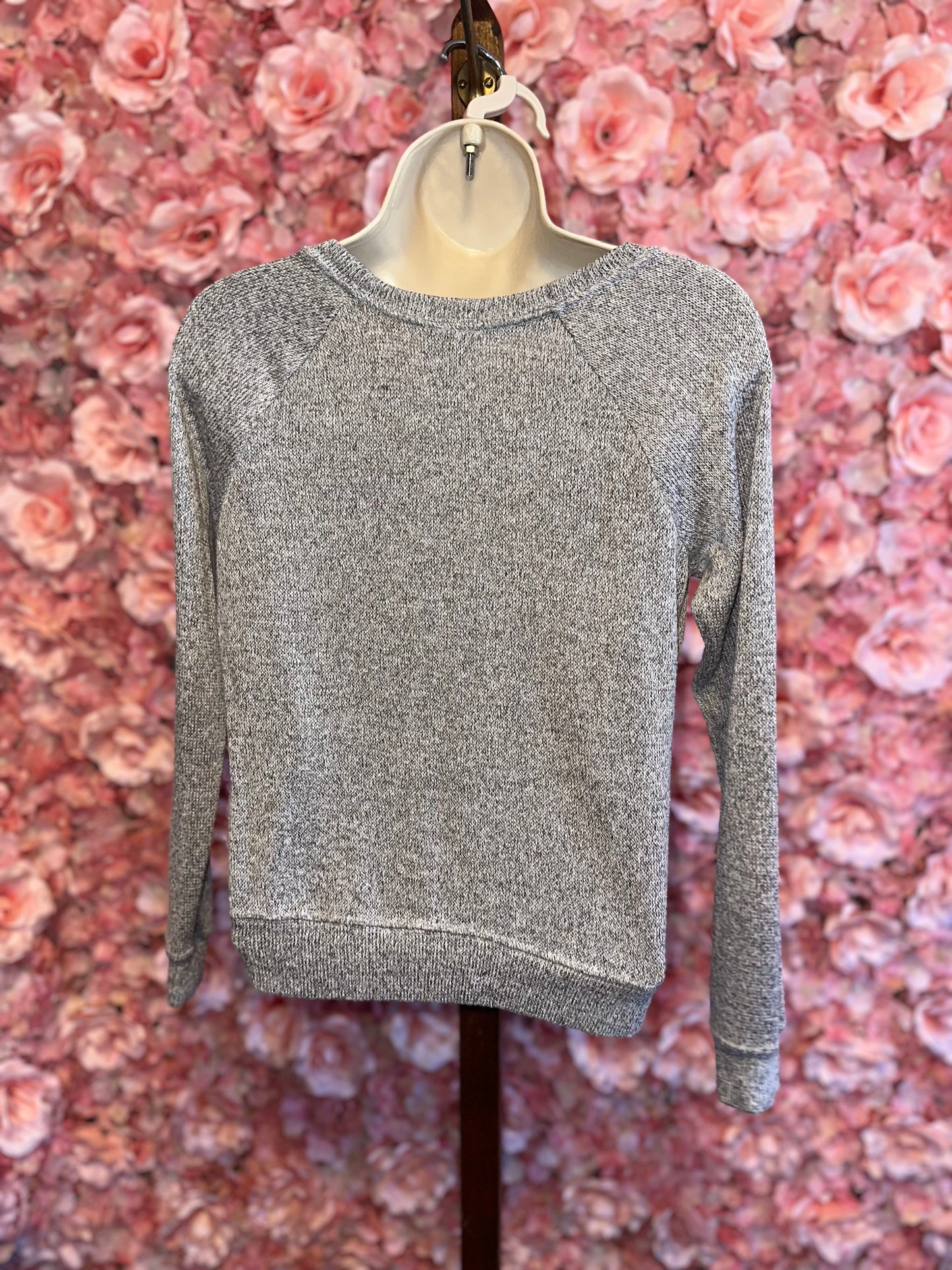 Disney Parks (XS) Mickey & Minnie Winter Grey Knit Crewneck