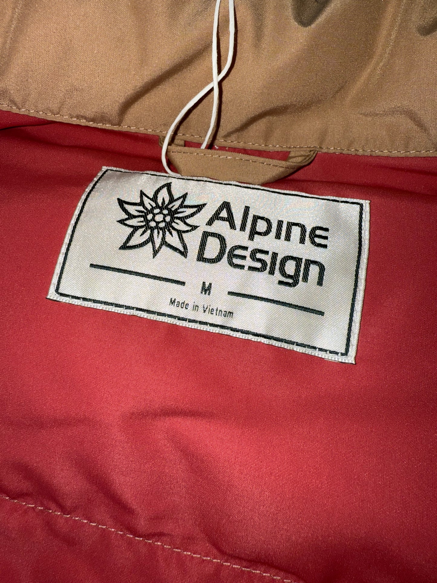 NWT Alpine Design (Medium) Brand New Wind//Water Resistant Tan Button Up Vest