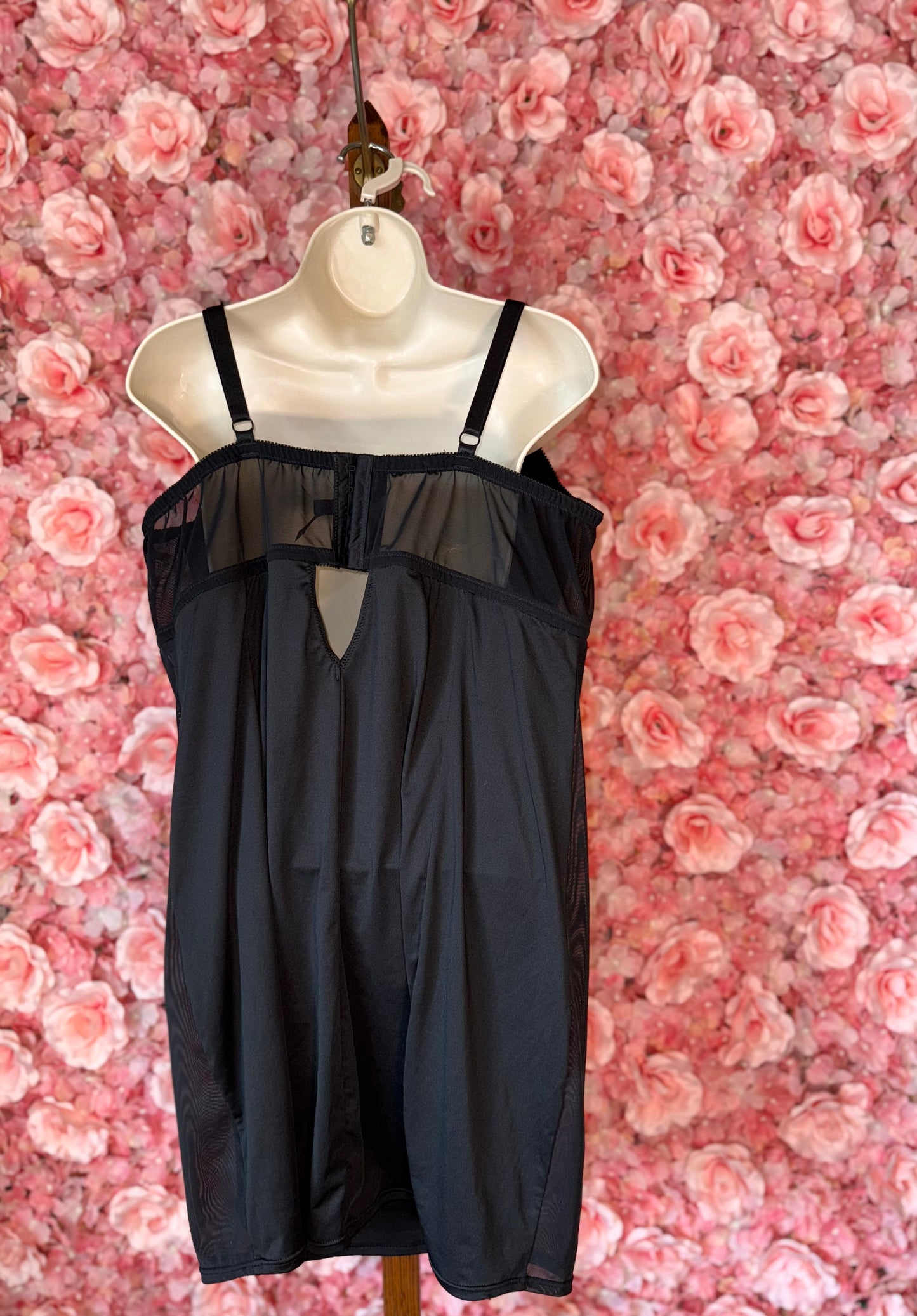 Torrid (3) Black Chemise Slip Lingerie with Sheer Sides