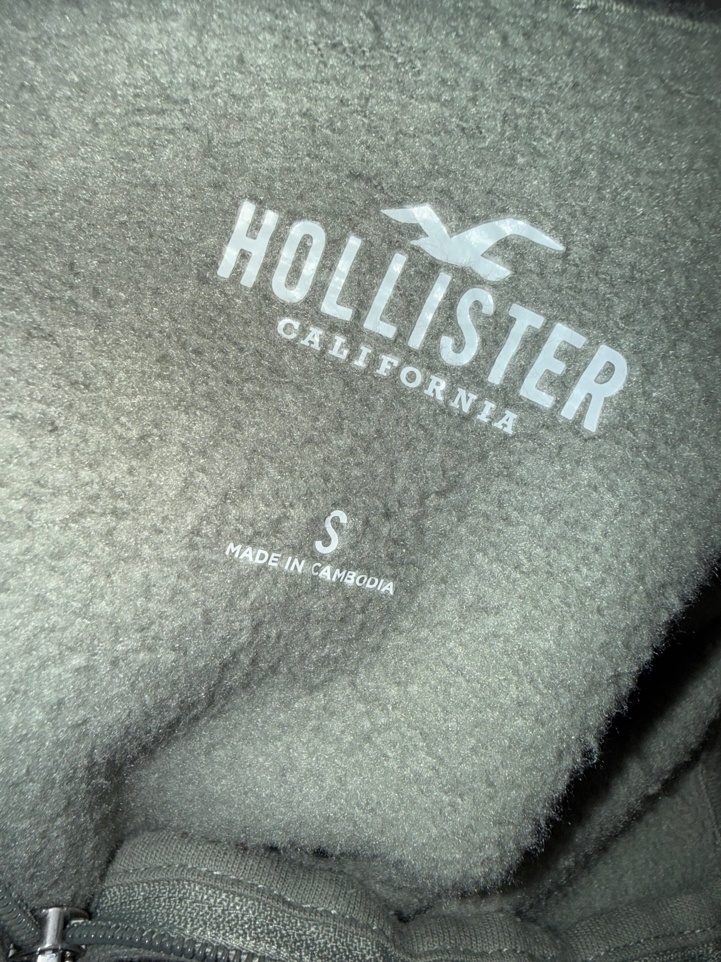 Hollister (Small) Mint Green Full Zip Up Sweatshirt Jacket