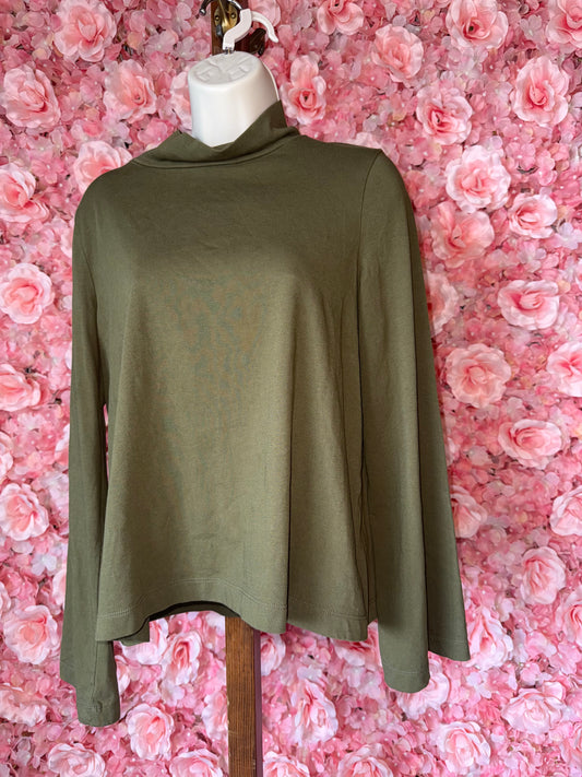 Madewell (Small) Green Long Sleeve Turtleneck