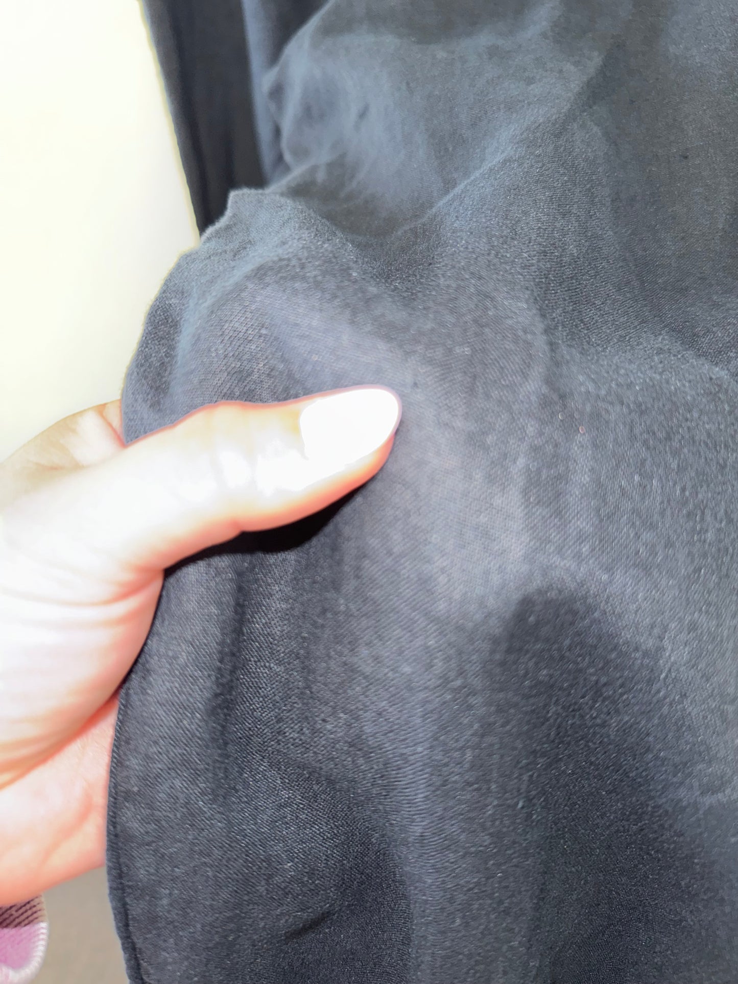 Athleta (10) Black Linen Joggers with Zipped Pockets