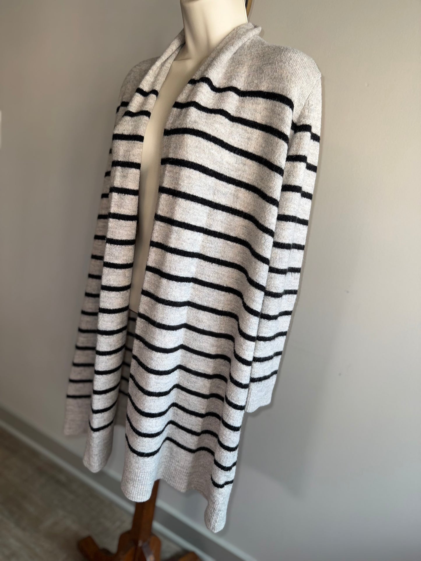 Old Navy (Small) Neutral Striped Soft Sweater Cardigan