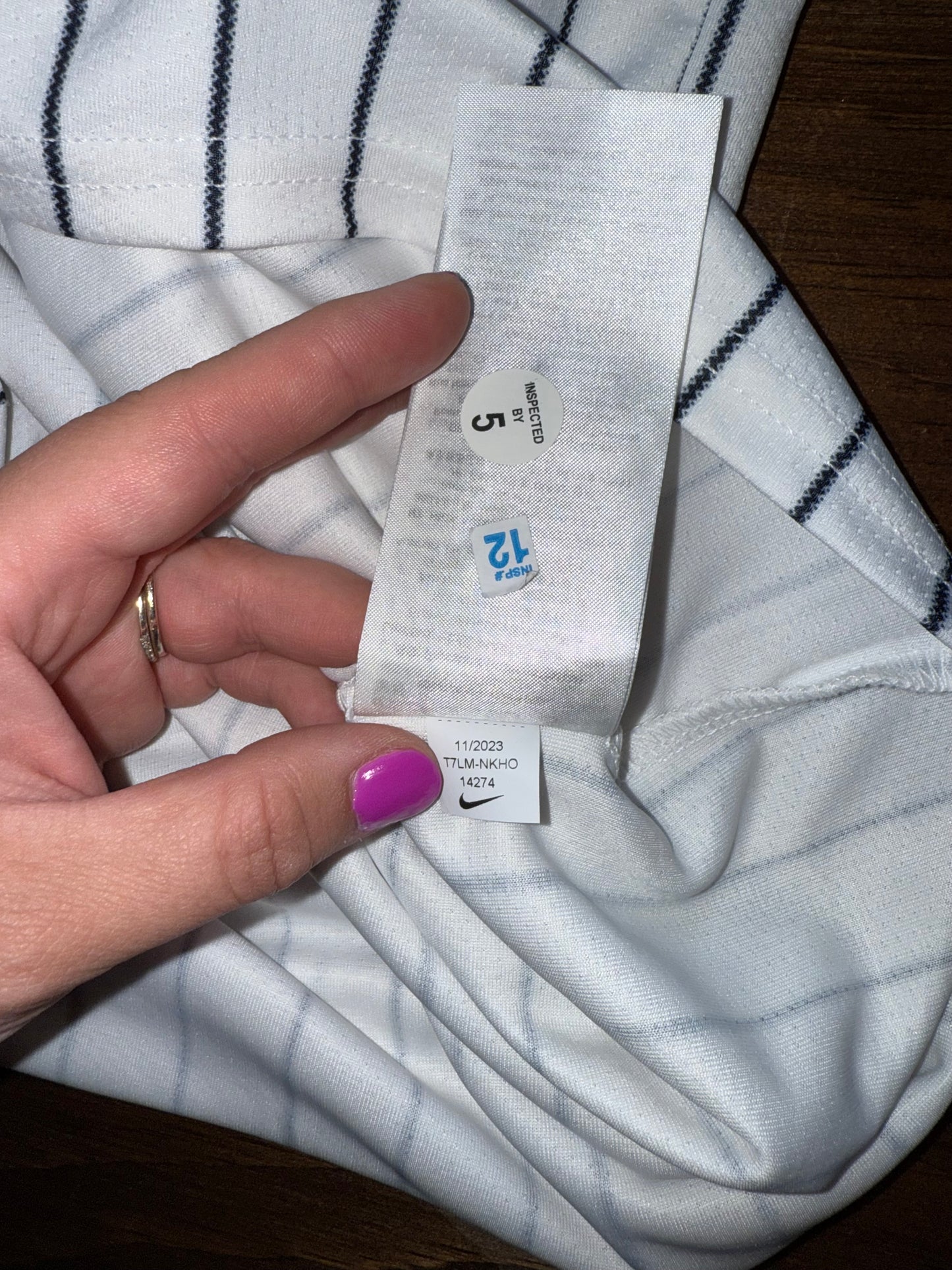 NWT Nike (XXL) Brand New Yankees #48 Striped Button Up Jersey