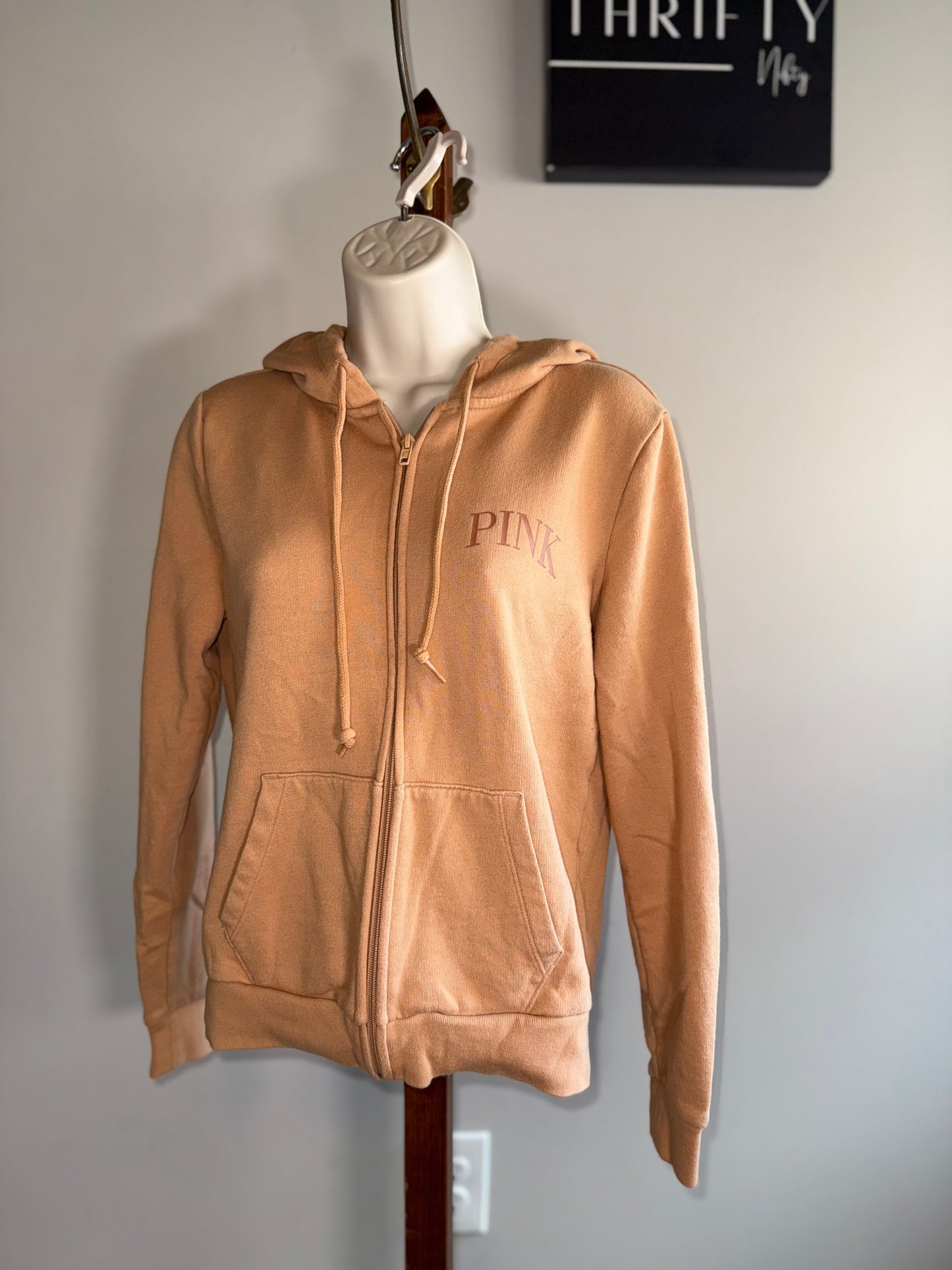 PINK Victoria’s Secret (XS) Tan Full Zip Up Jacket