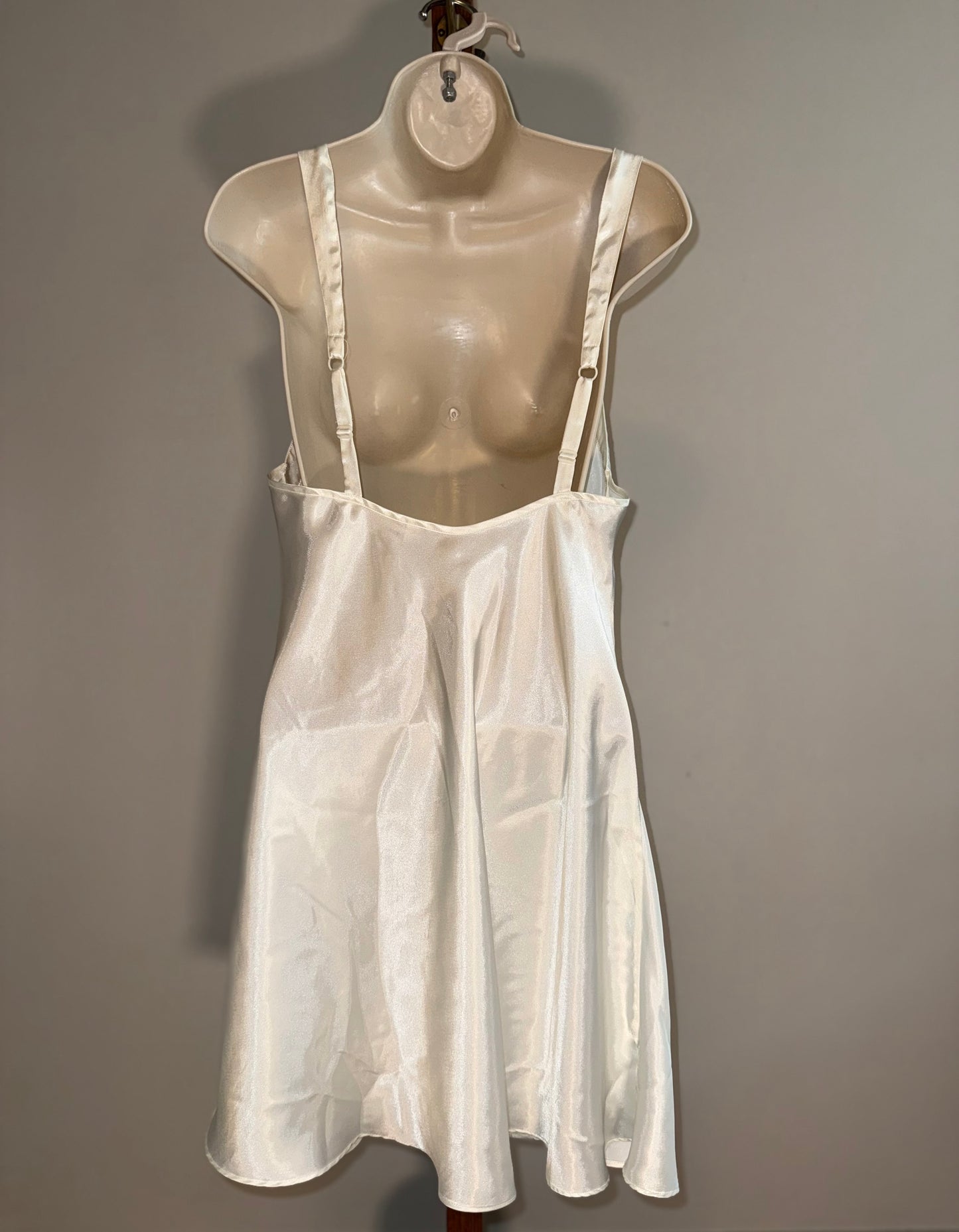 Victoria's Secret (Medium) White Ivory Vintage Bridal Chemise Slip Dress