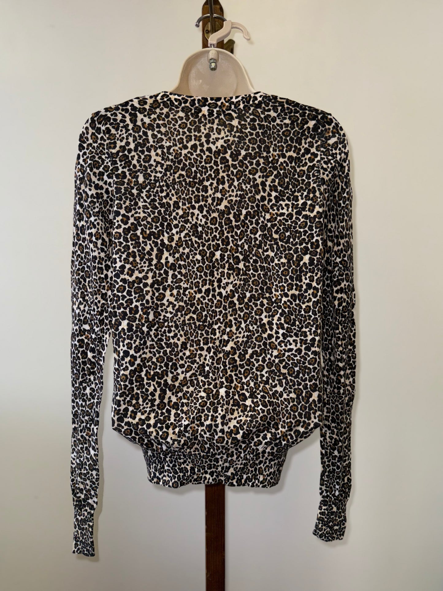 Victoria's Secret (Medium) Vintage Cheetah Print Button Up Lightweight Cardi