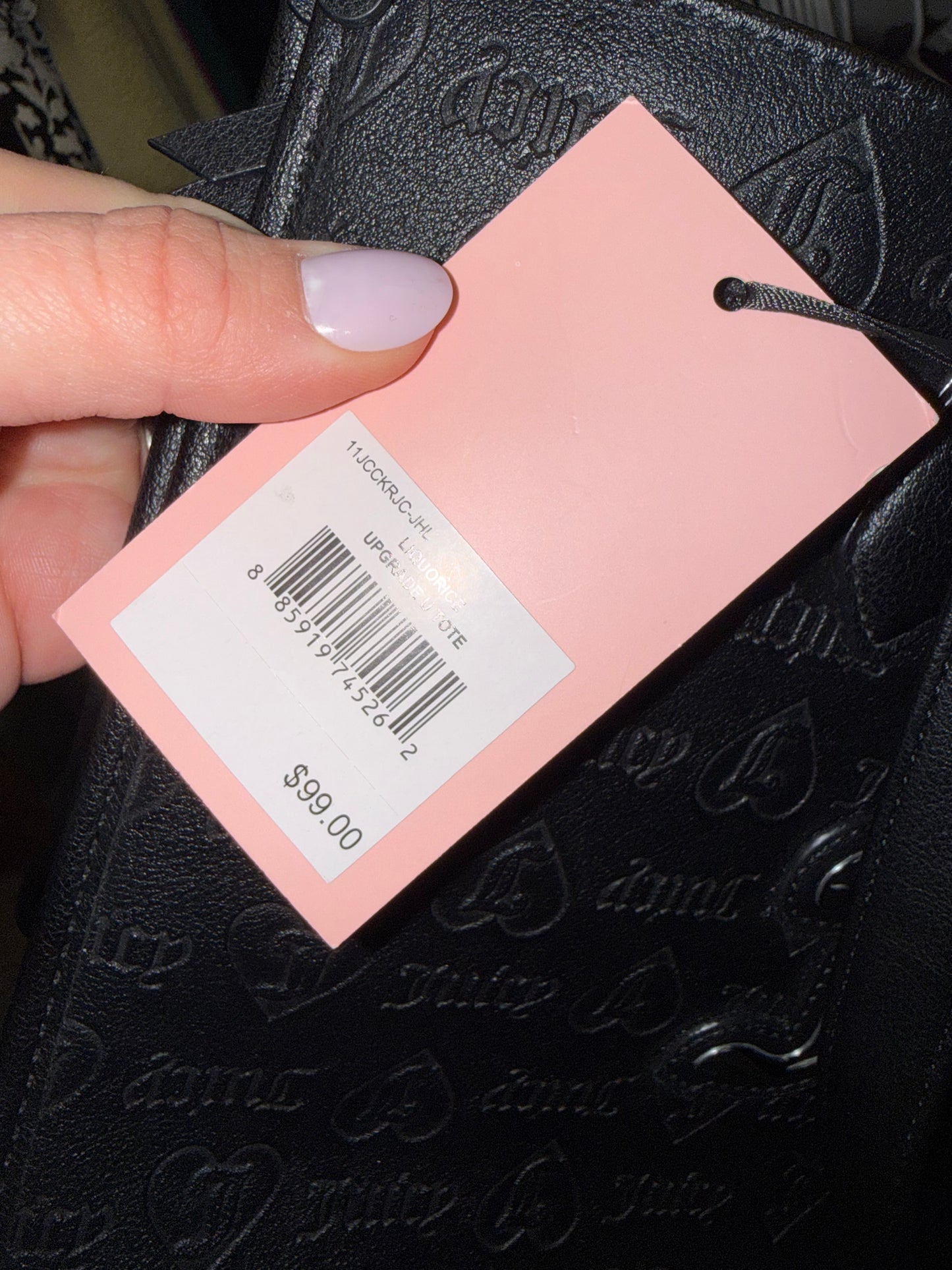 NWT Juicy Couture Black Tote Shoulder Bag - BRAND NEW