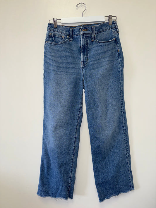 J. Crew (28) Slim Wide Leg Denim Blue Jeans