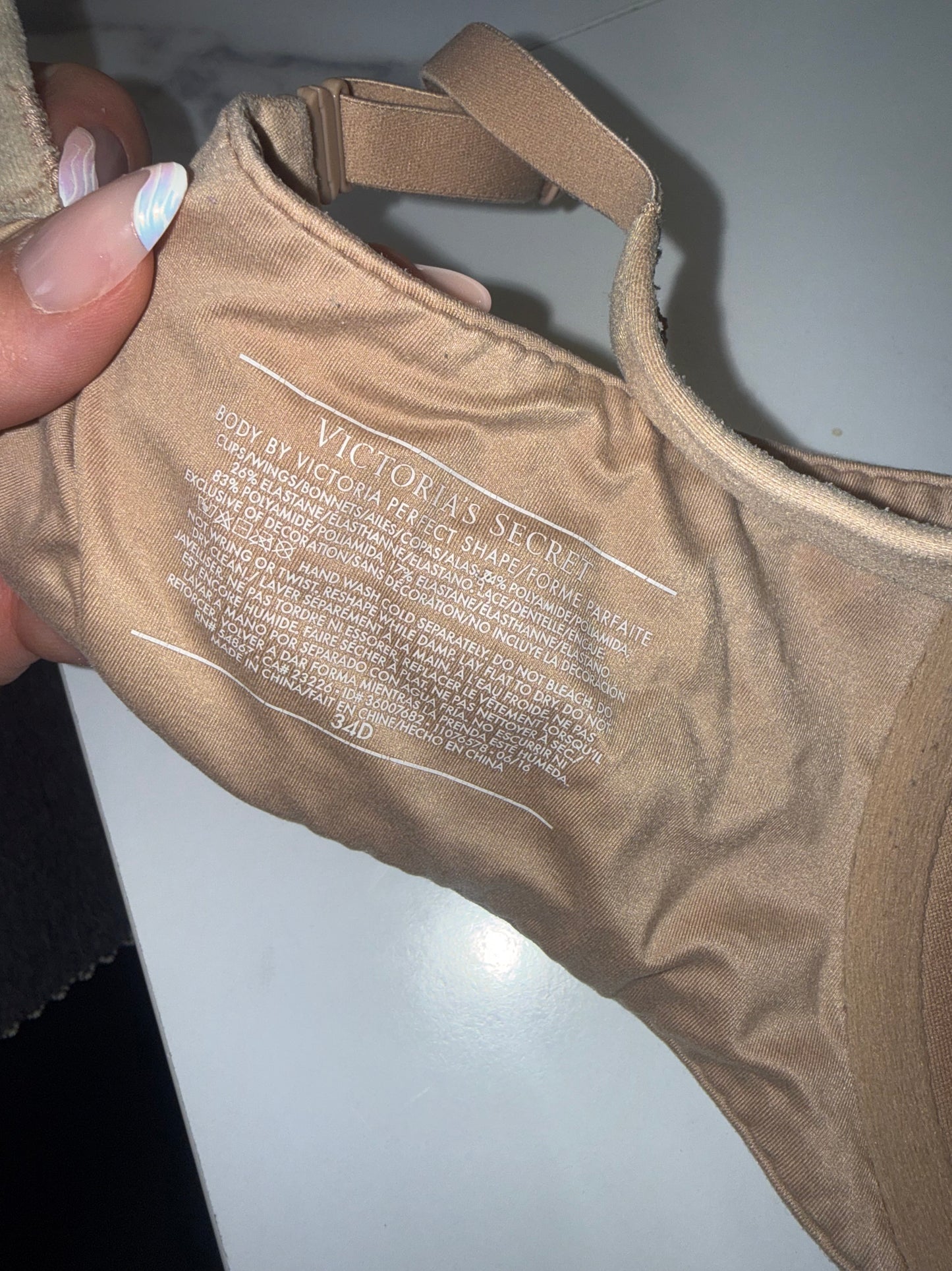 Victoria's Secret (34D) Tan Body By Victoria Perfect Shape Bra