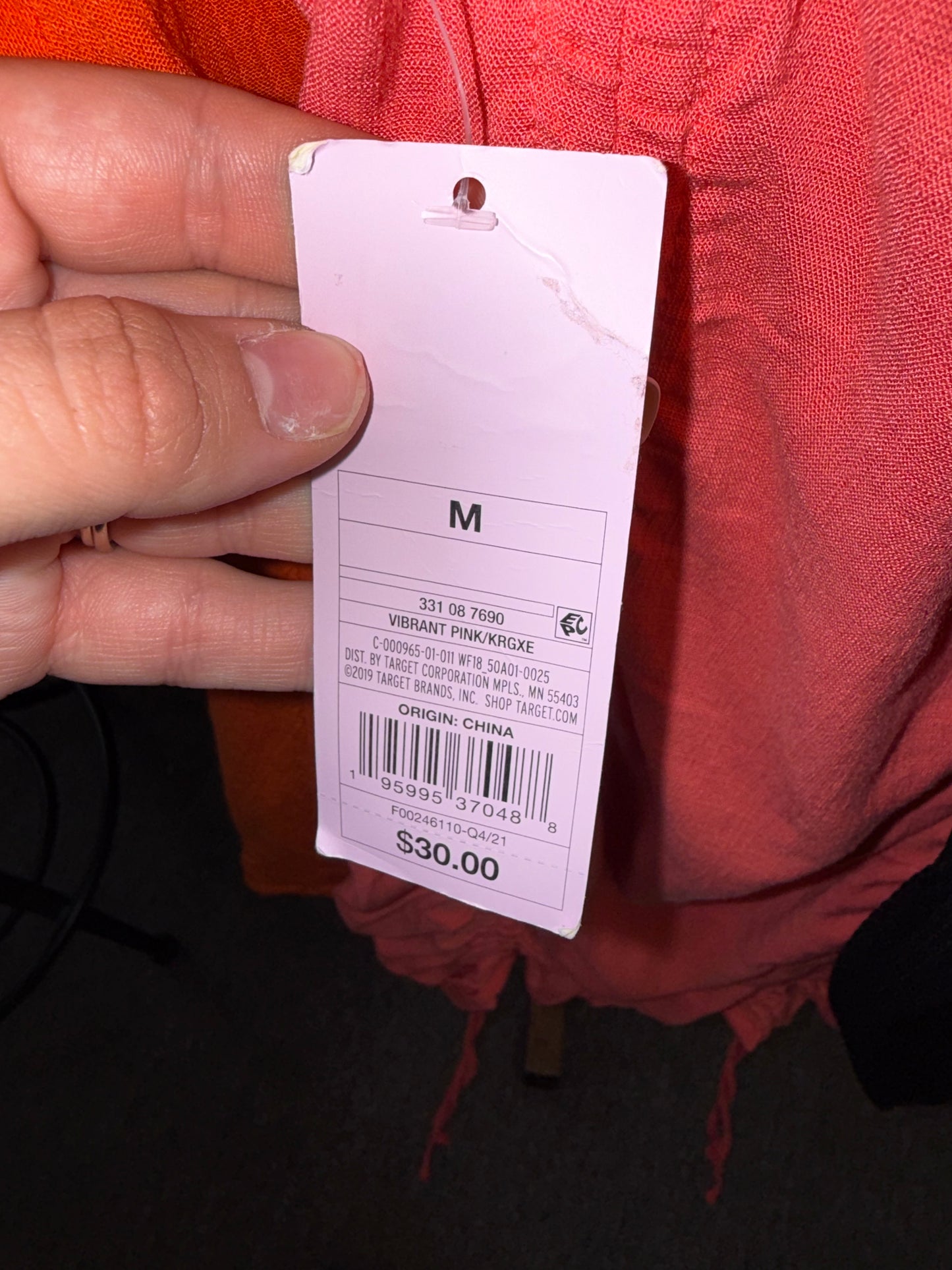 NWT Wild Fable (Medium) Brand New Orange Midi Dress with Cutout Front