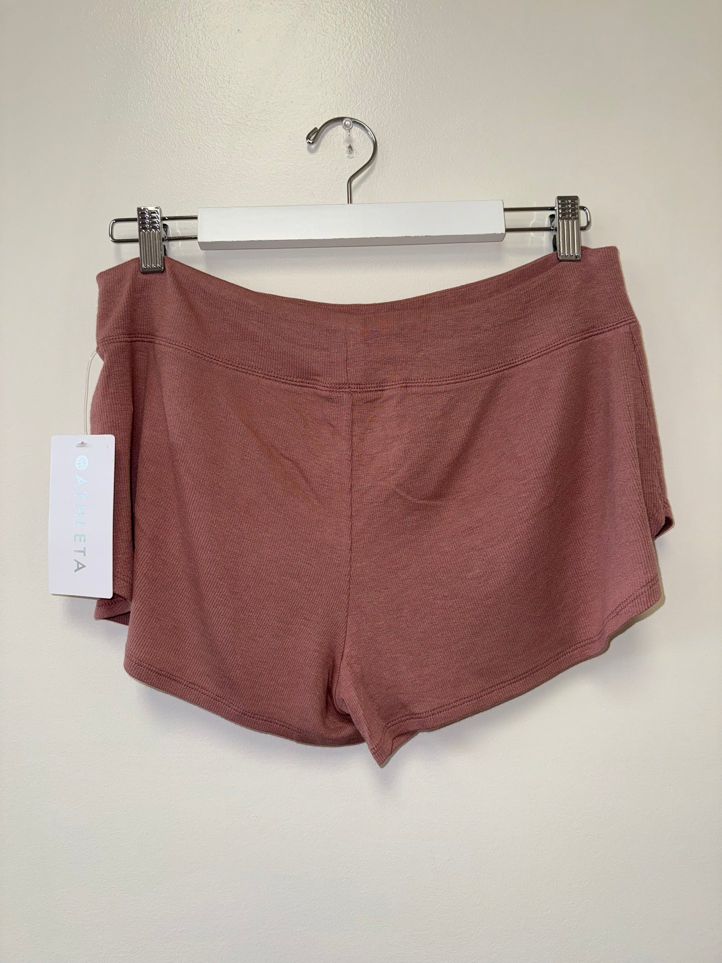 NWT Athleta (Medium) Brand New Blush Pink Well Rested Rib Sleep Short