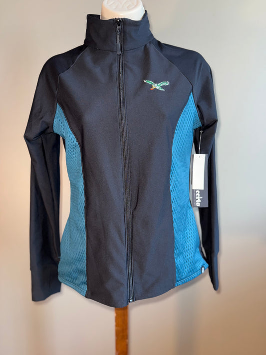 NWT Certo (Small) Brand New Sporty Mesh Zip Up Jacket with Thumb Holes