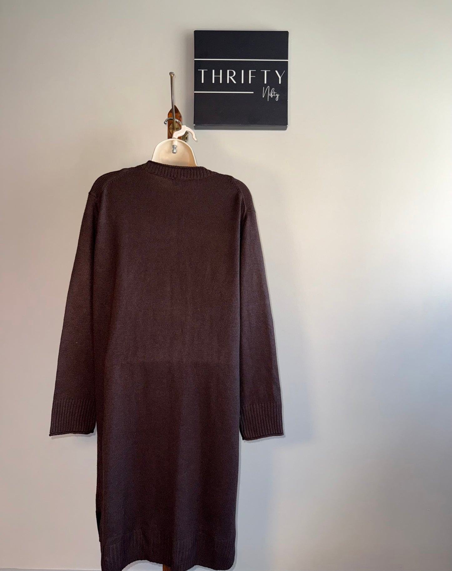 NWT Jessica Simpson (Medium) Brand New Brown Knit Sweater Dress