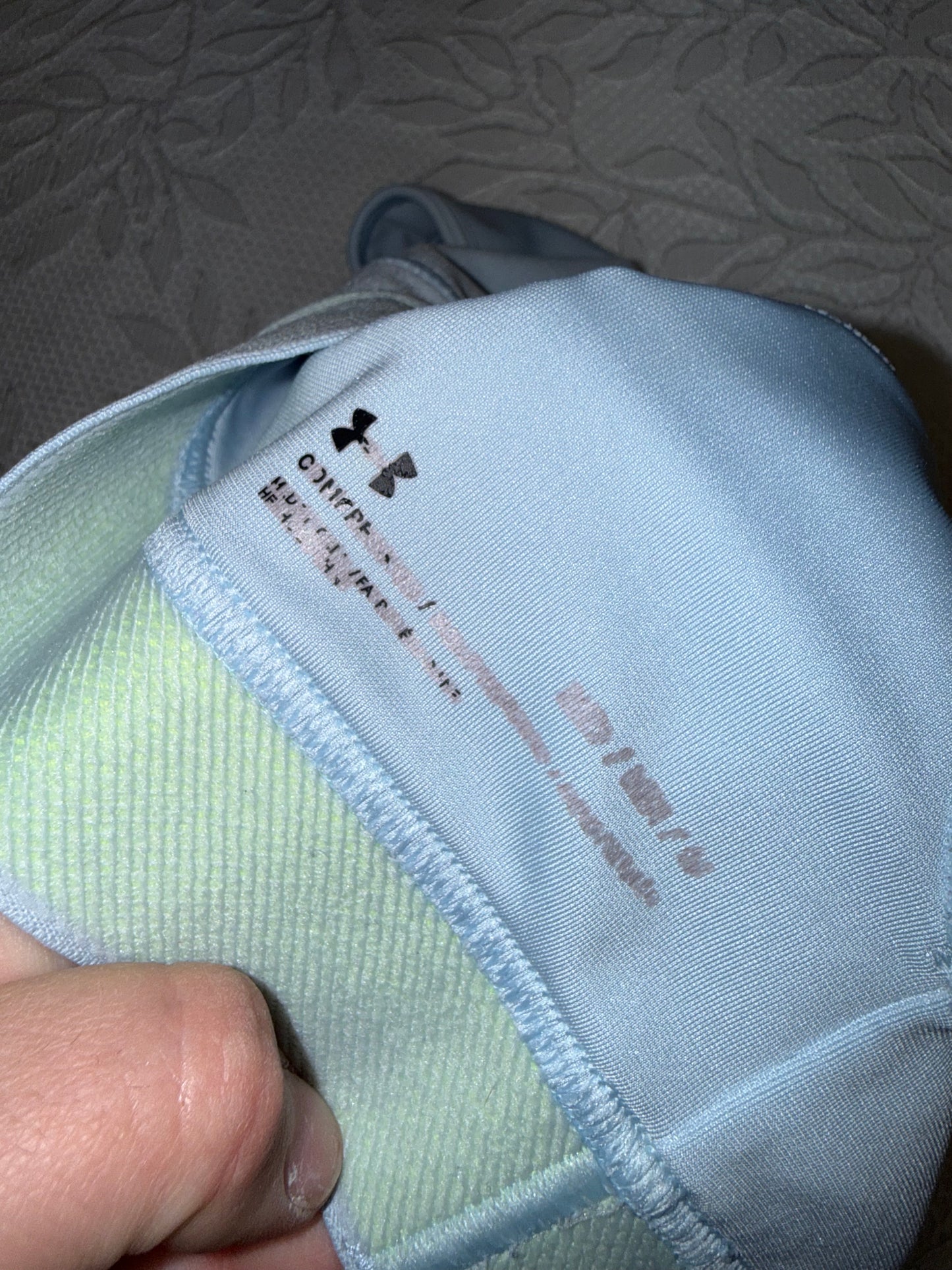 Under Armour (Medium) Blue/Green Compression Sports Bra
