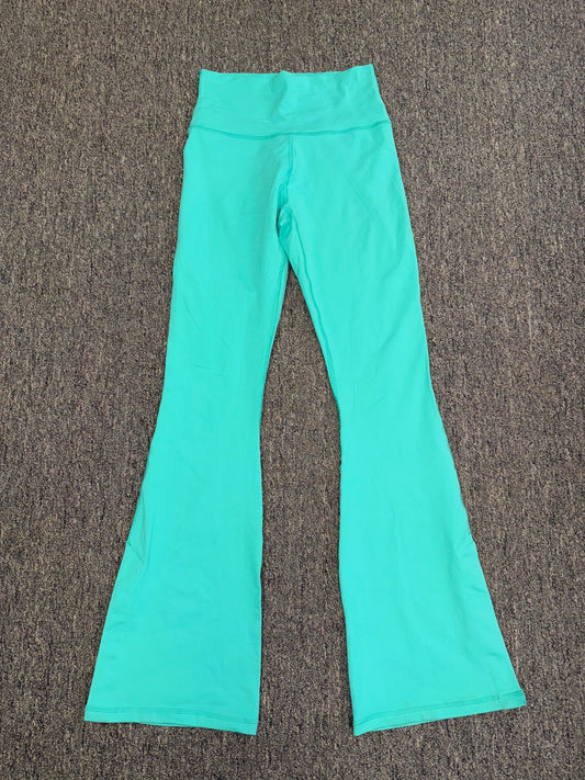 NWT aerie (Medium) Brand New Hugger High Rise Turquoise BootCut Leggings