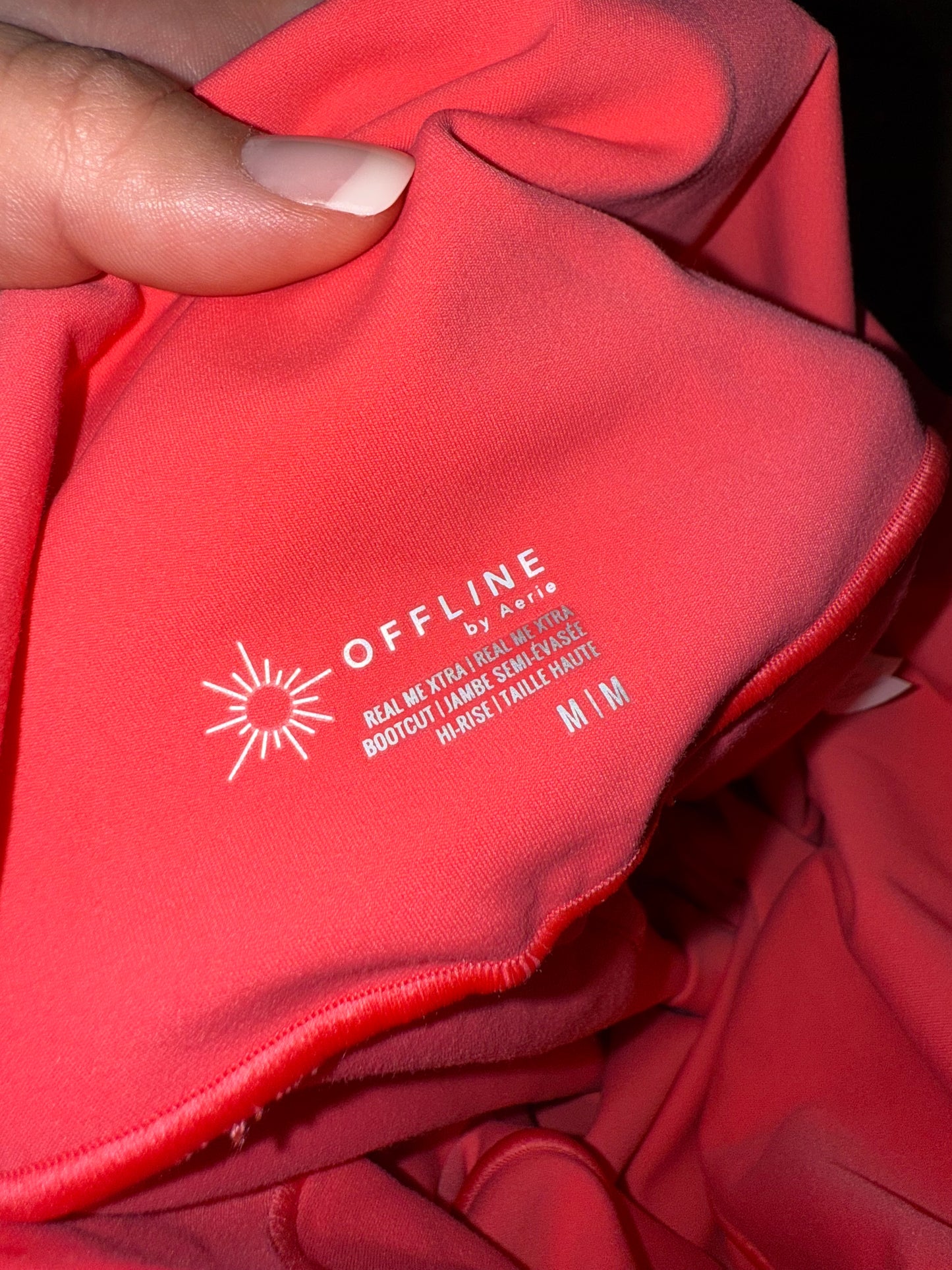 Offline by Aerie (Medium) Pink Real Me Xtra High Rise Bootcut Legging Pants