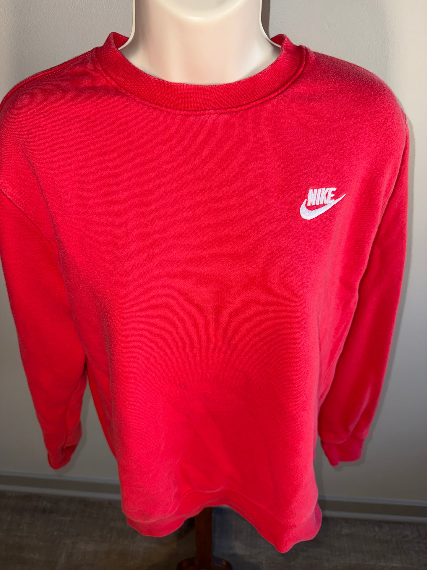 Nike (Small) Red Crewneck Sweatshirt