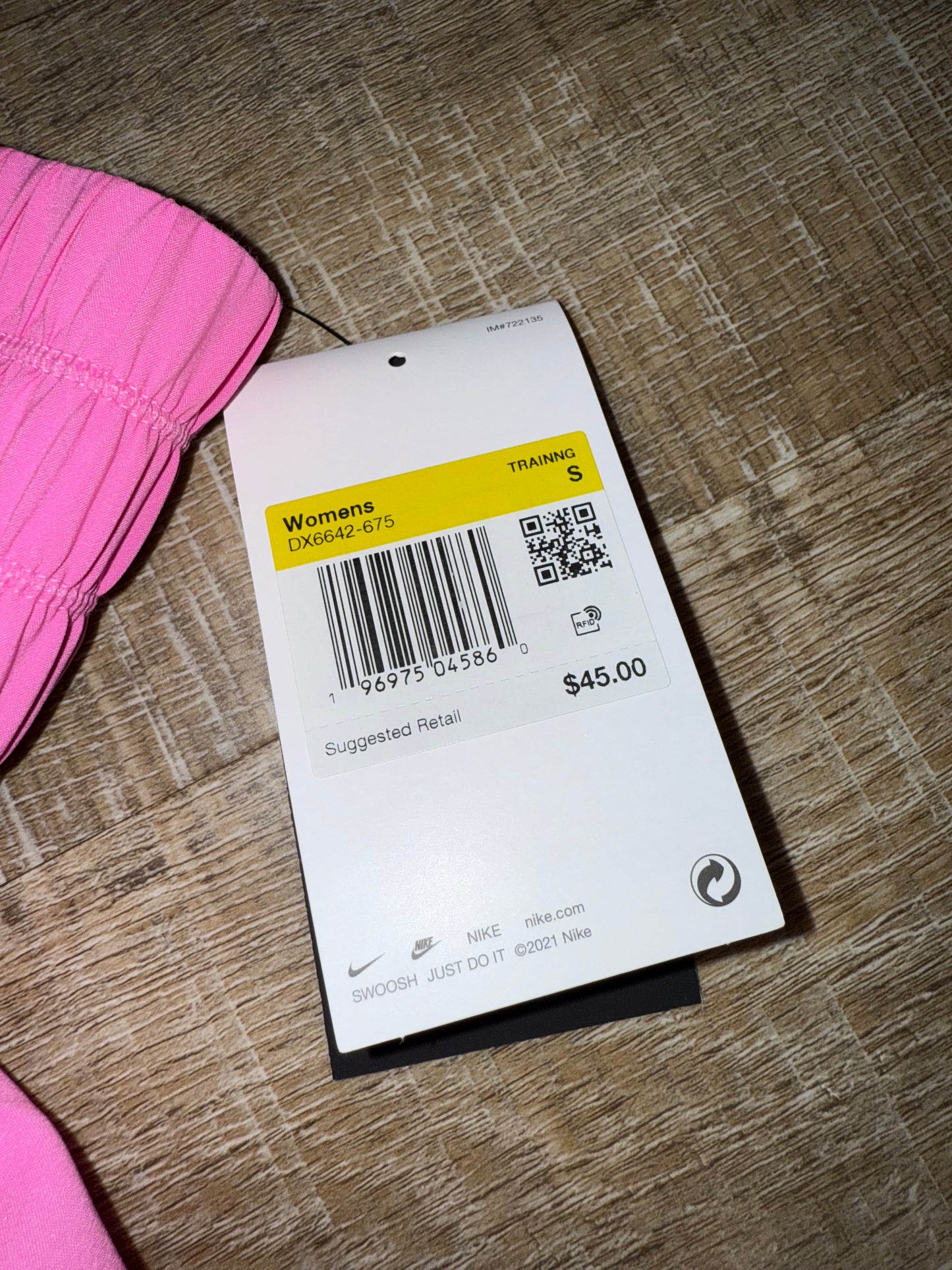 NWT Nike (XS) Brand New Hot Pink Training Shorts with Pockets