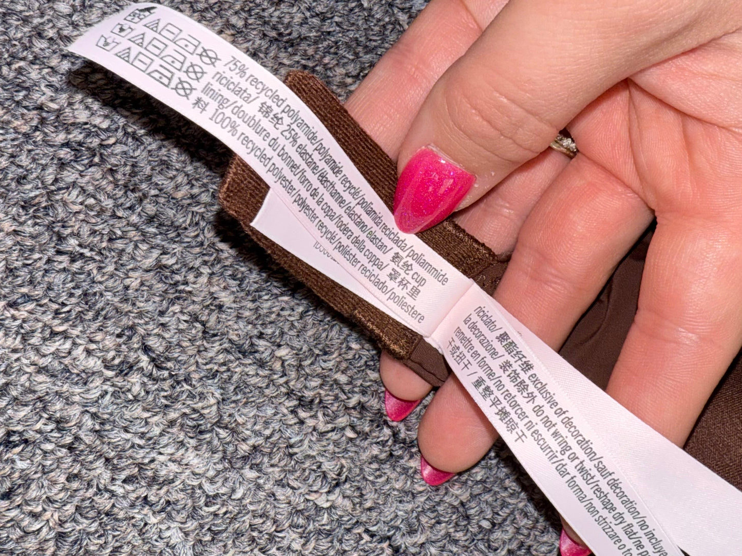 Victoria's Secret (32D) Brown Smooth Soft T-Shirt Lightly Lined Wireless Bra