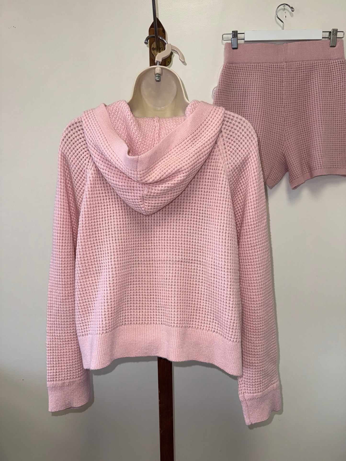 NWT Celebrity Pink (Small) Brand New Pink Soft Knit Hoodie & Shorts SET