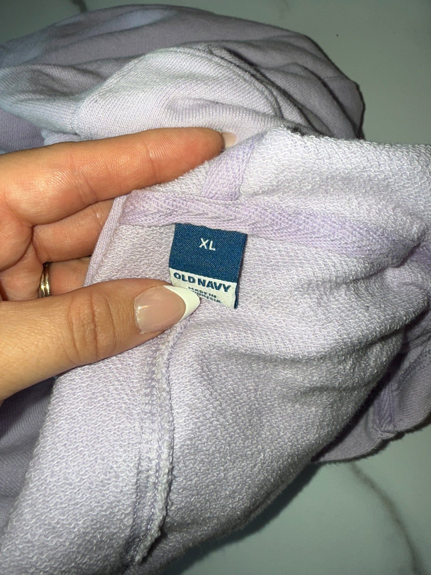 Old Navy (XL) Purple Loose Fit V-Neck Hoodie