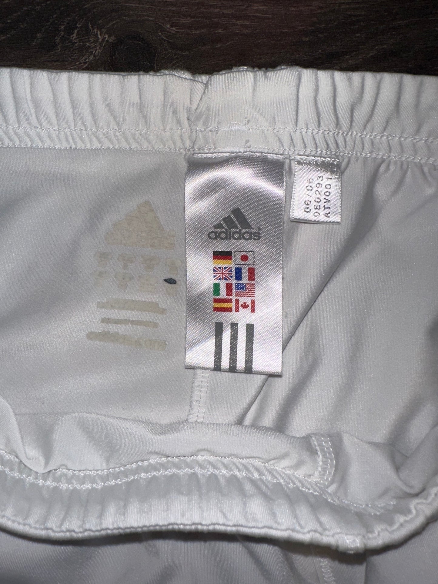 adidas White Sporty Skort with Pink Logo