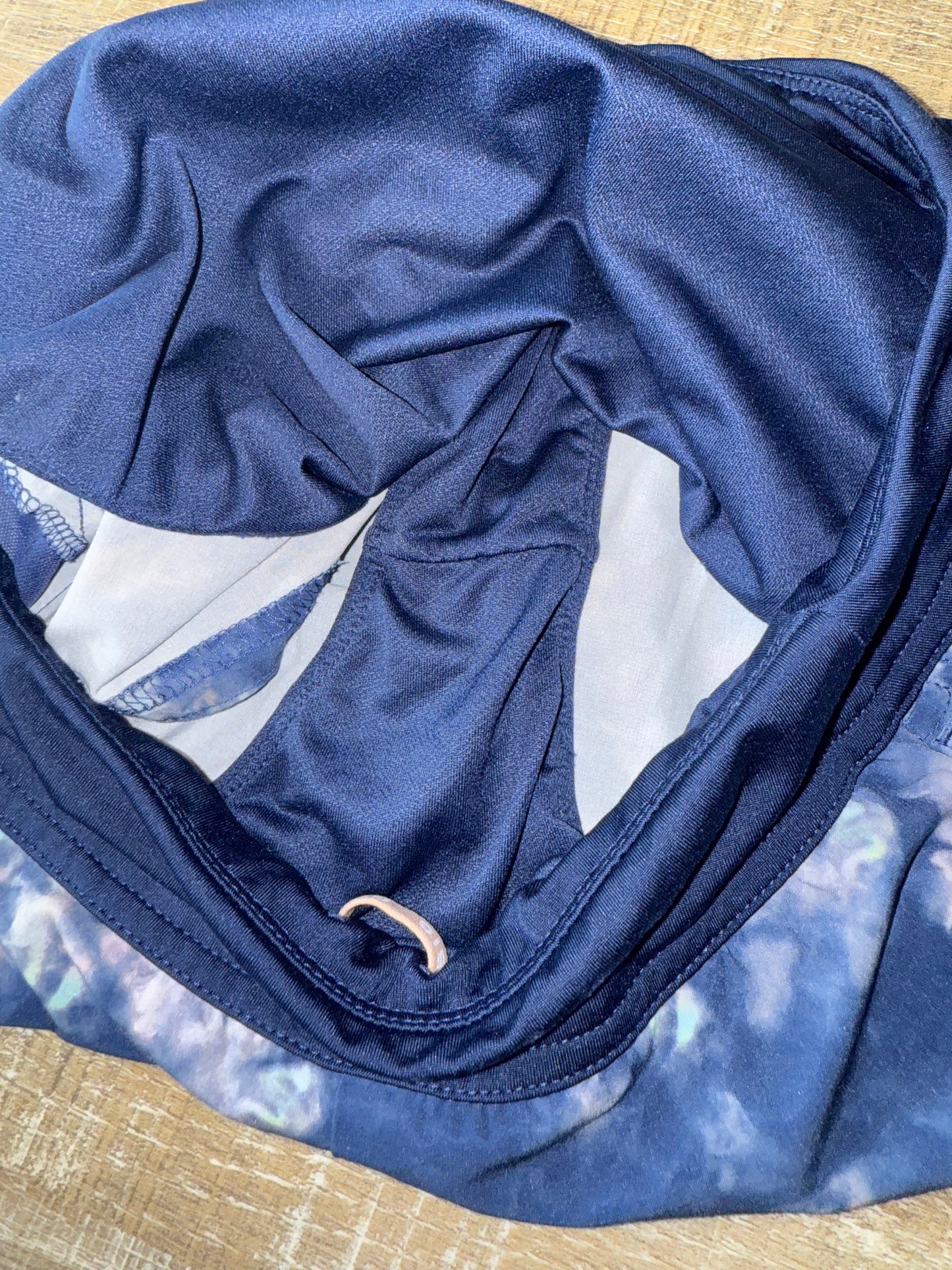 Athleta Girl (XL) Blue/Pink Tie Dye Sporty Shorts with Zipped Pocket