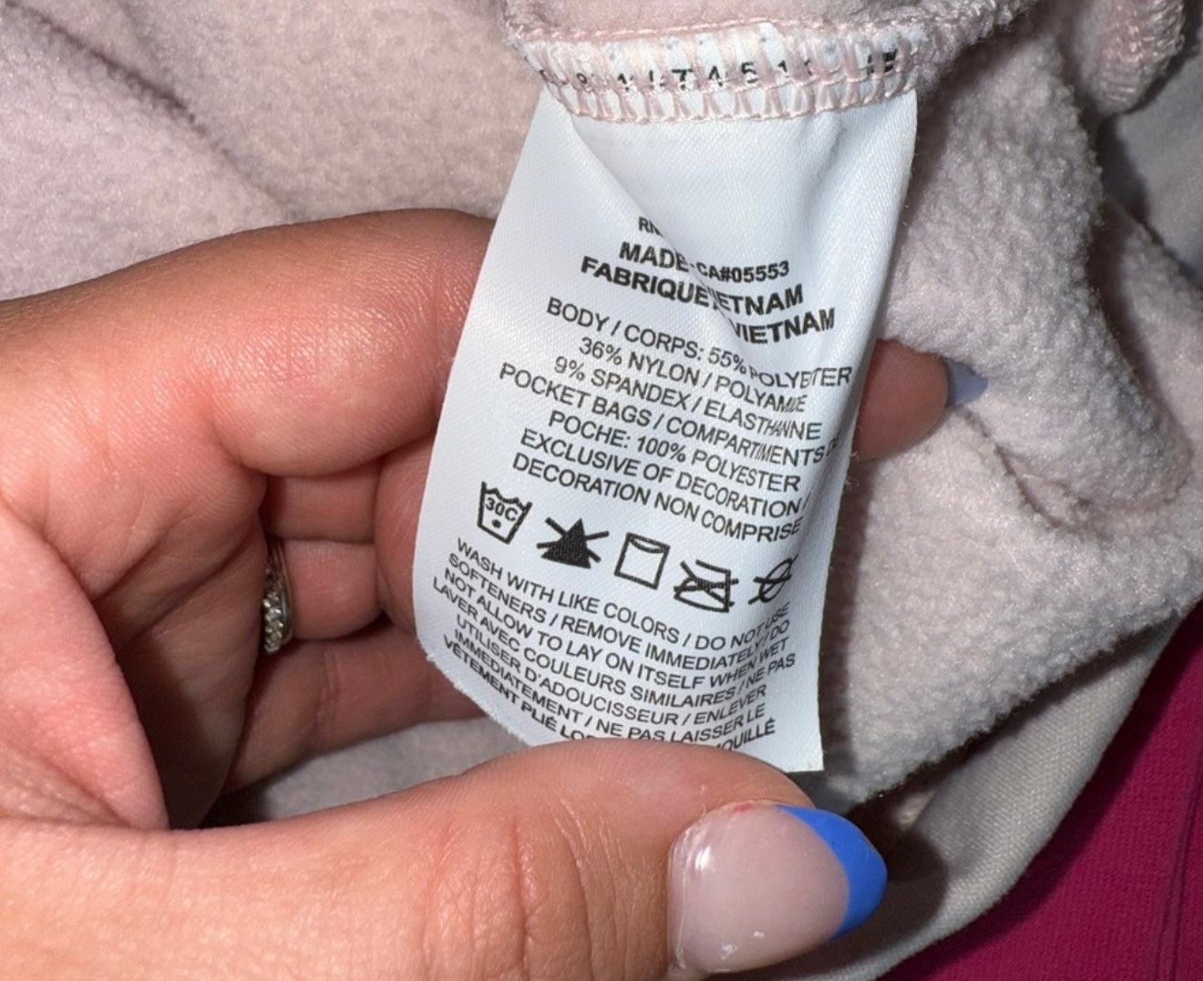 Nike (Medium) 'Just Do It' Light Pink Soft Hoodie