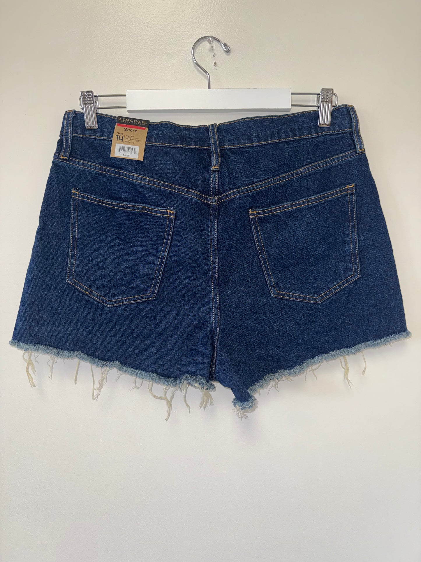 NWT Lincoln Outfitters (14) Brand New High Rise Denim Jean Shorts