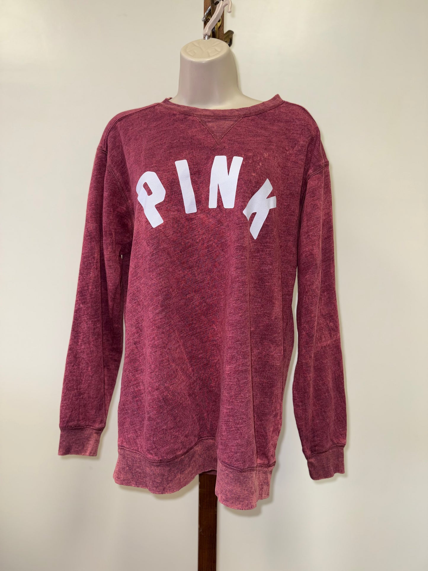 PINK Victoria's Secret (Small) Acid Wash Crewneck