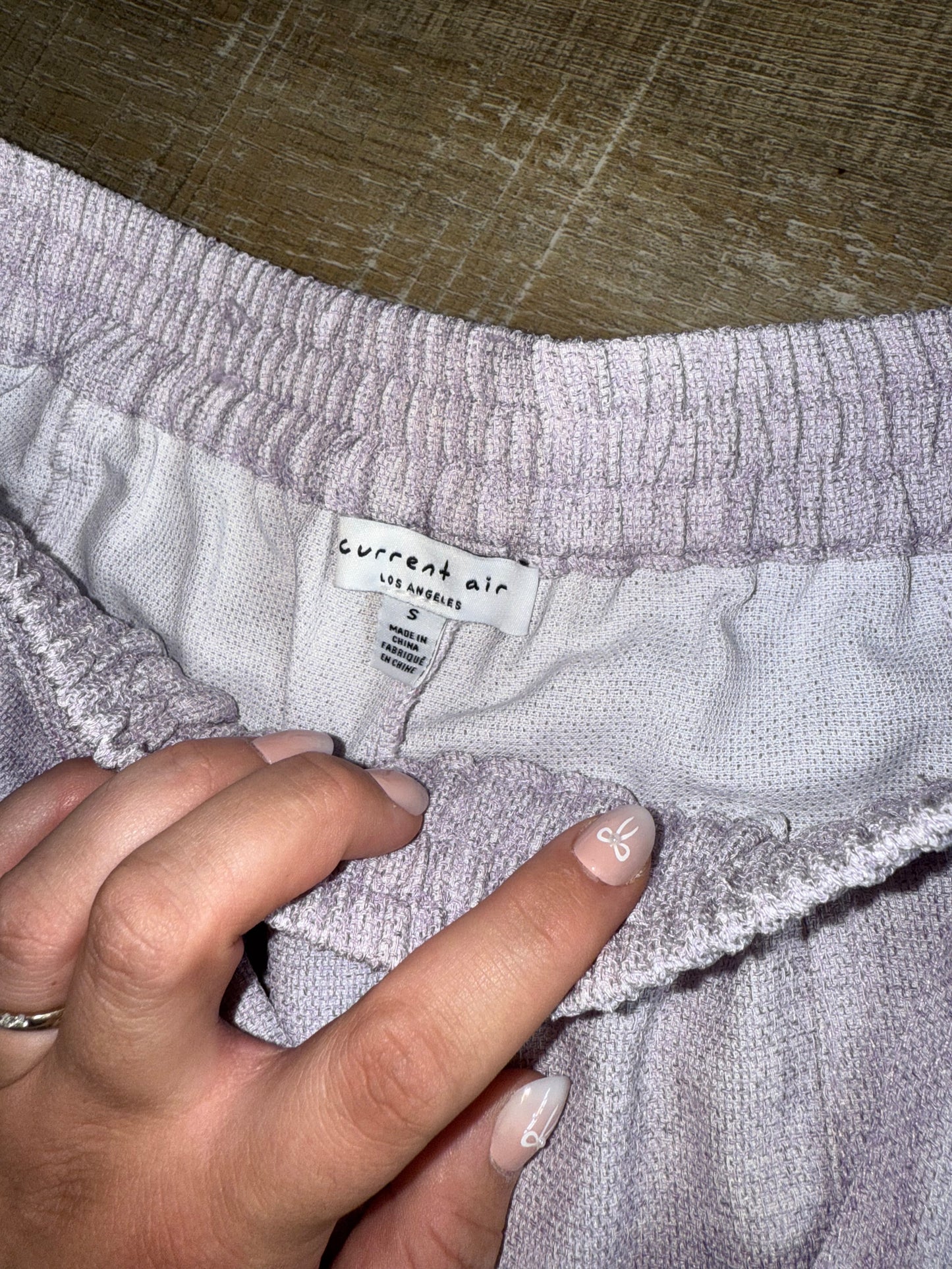 Current Air (Small) Light Pink Formal Tied Shorts