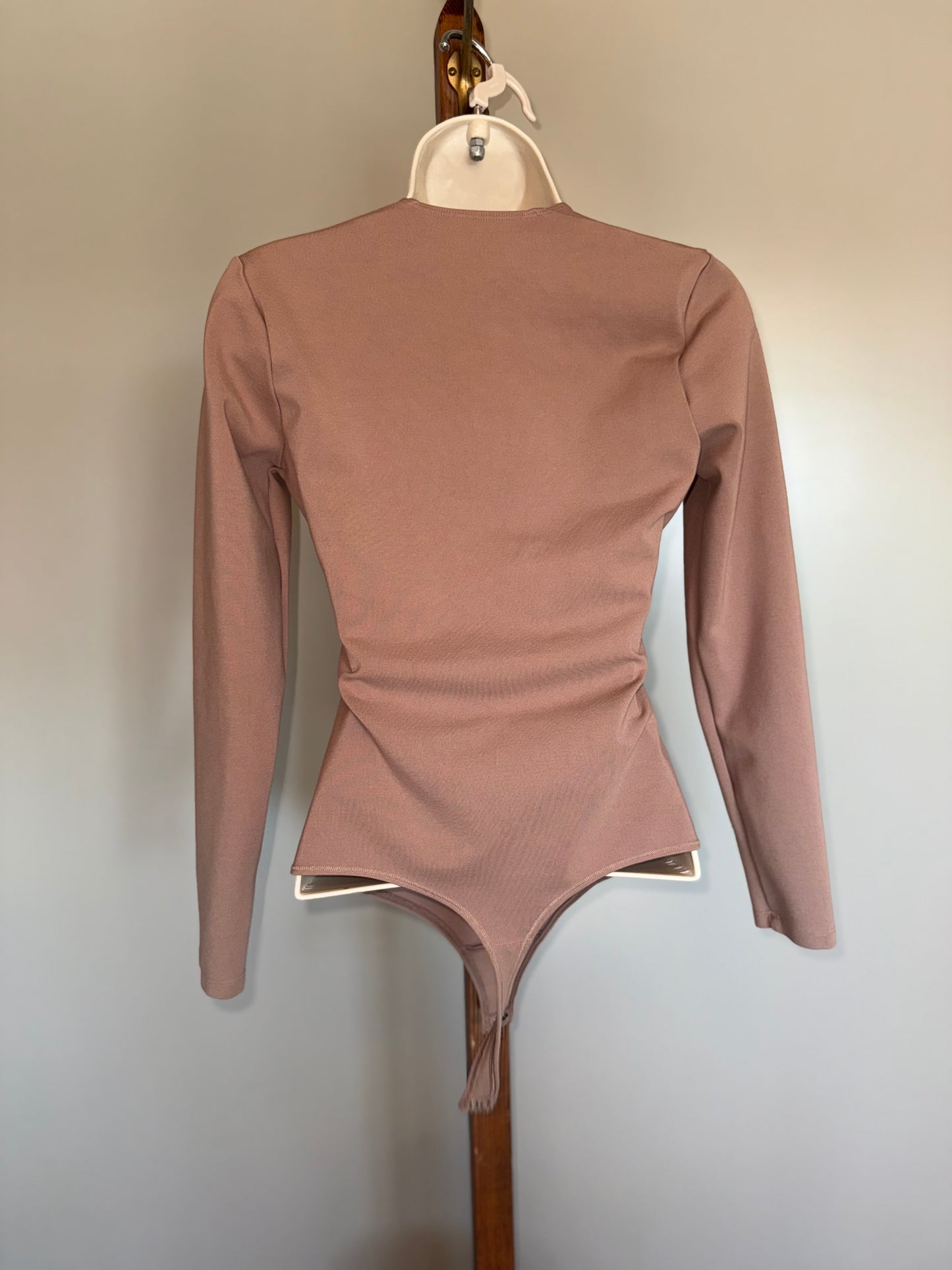 Abercrombie & Fitch (Medium) Soft A&F Collection Brown Long Sleeve Bodysuit