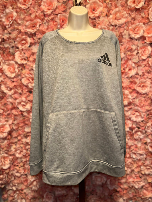 adidas (2XL) Grey Climawarm Crewneck Sweatshirt