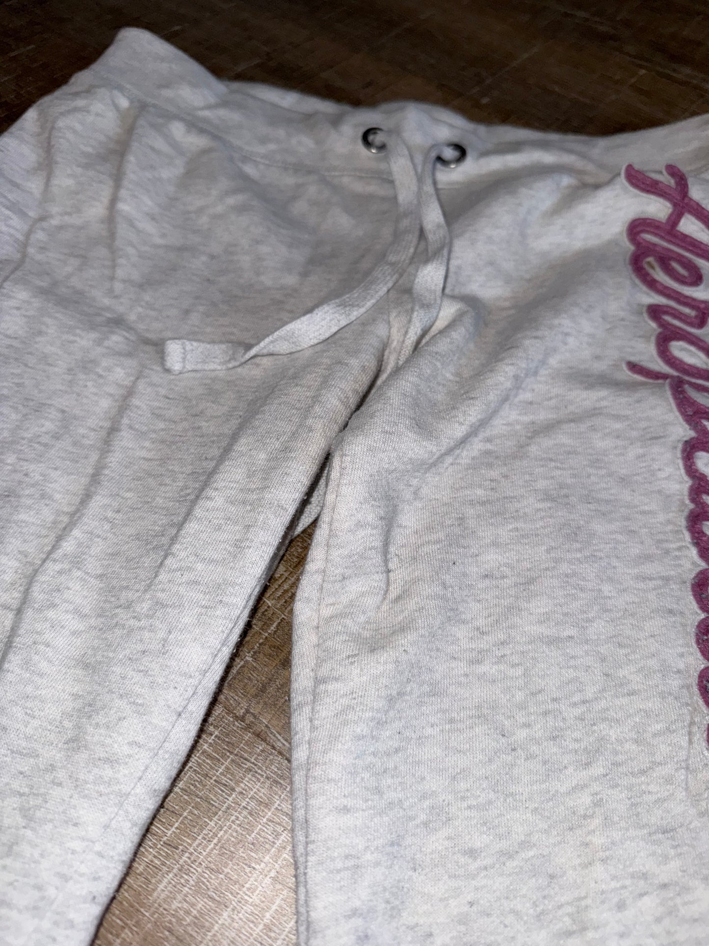 Aeropostale (Small) Grey & Pink Jogger Sweatpants