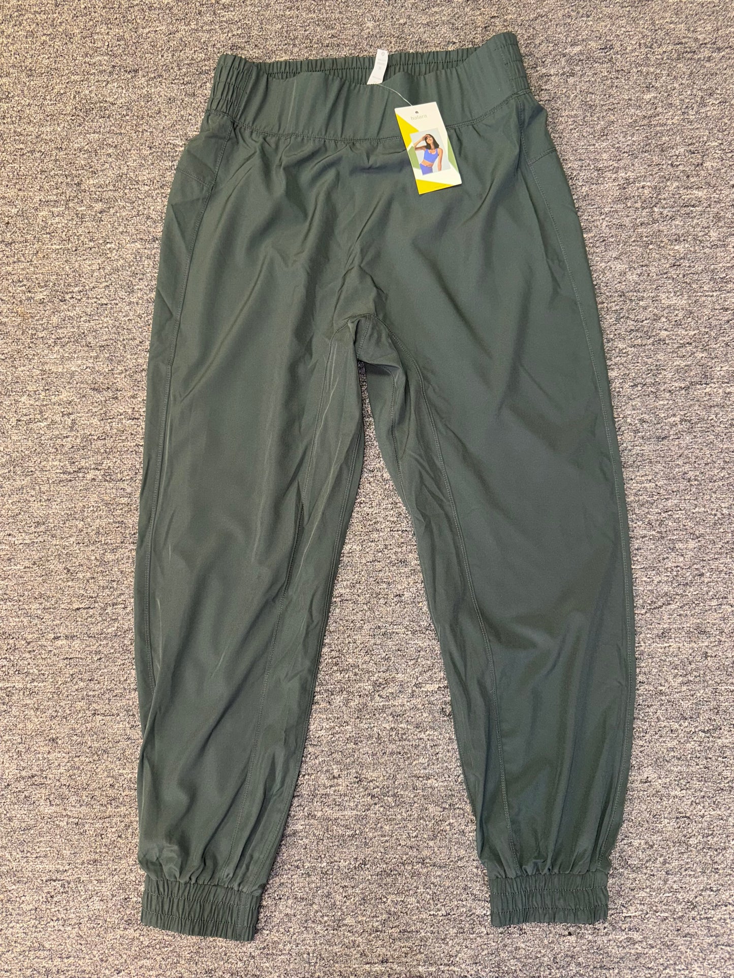 NWT Halara (Medium) Brand New Slate Blue High Rise Elastic Waist Hiking Joggers