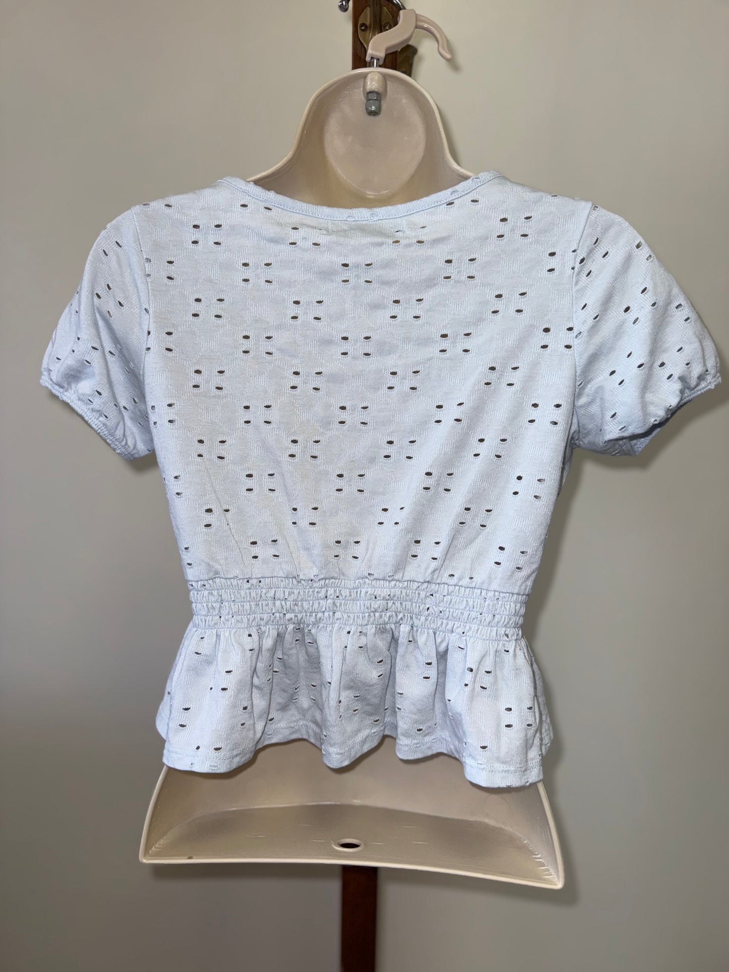 Arizona (XS) Light Blue V-Neck Crop Top