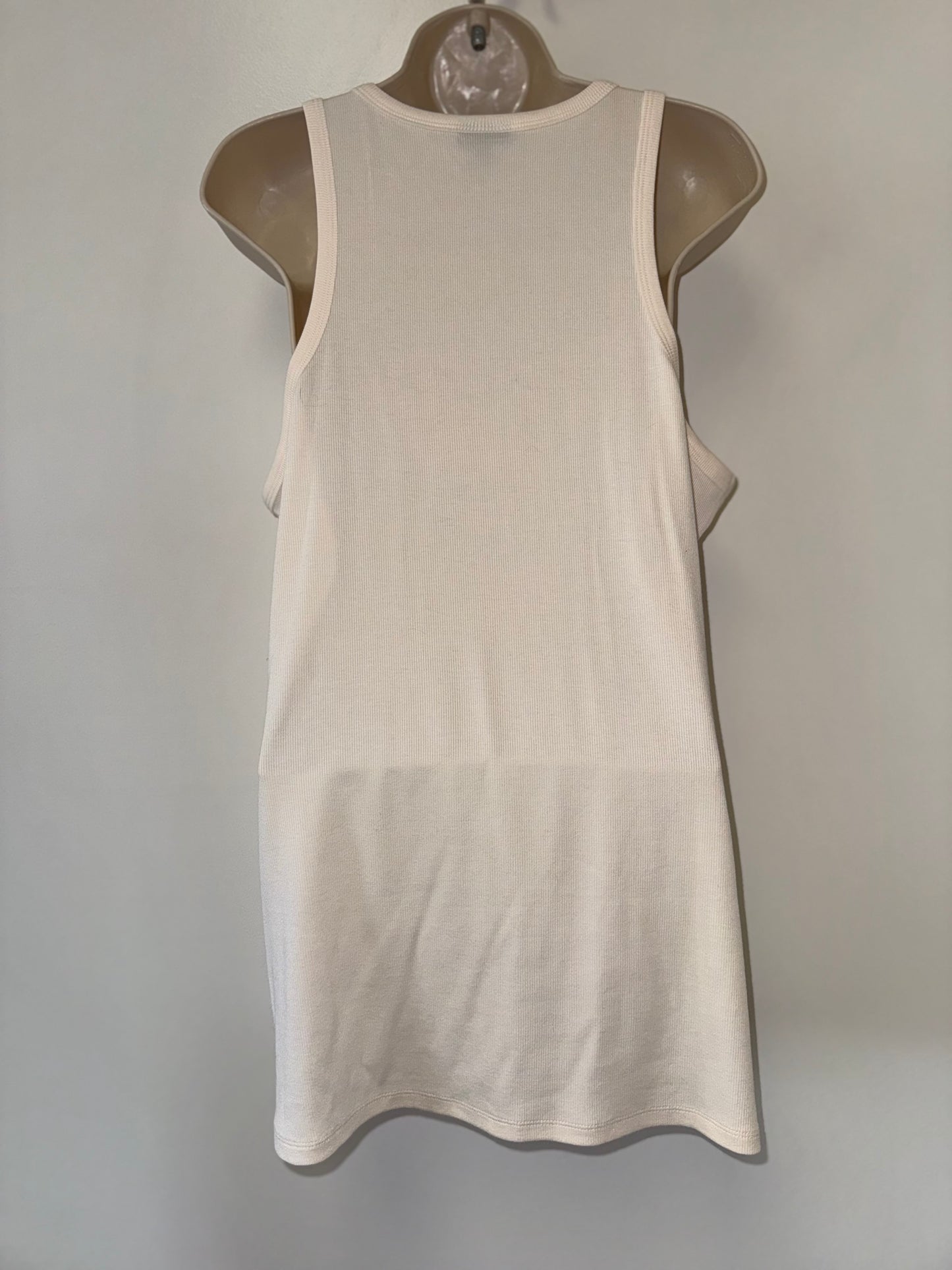Torrid (3) Cream Lace V-Neck Ribbed Neutral Tank Top
