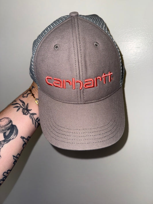 Carhartt Tan Mesh-Back Embroidered Logo Hat
