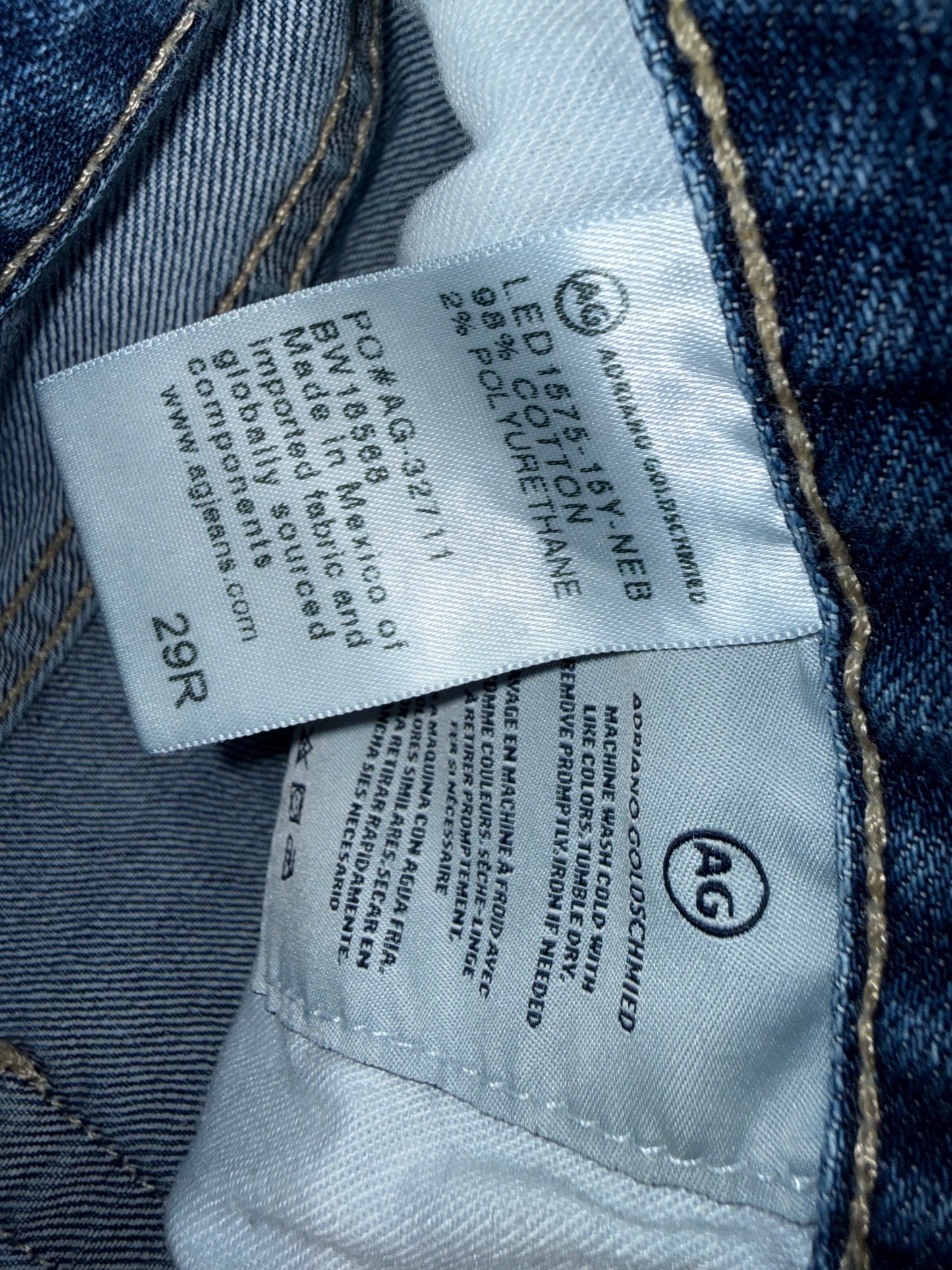 AG-ED Adriano Goldschmmied (29) Denim Ex Boyfriend Slim Distressed Jeans