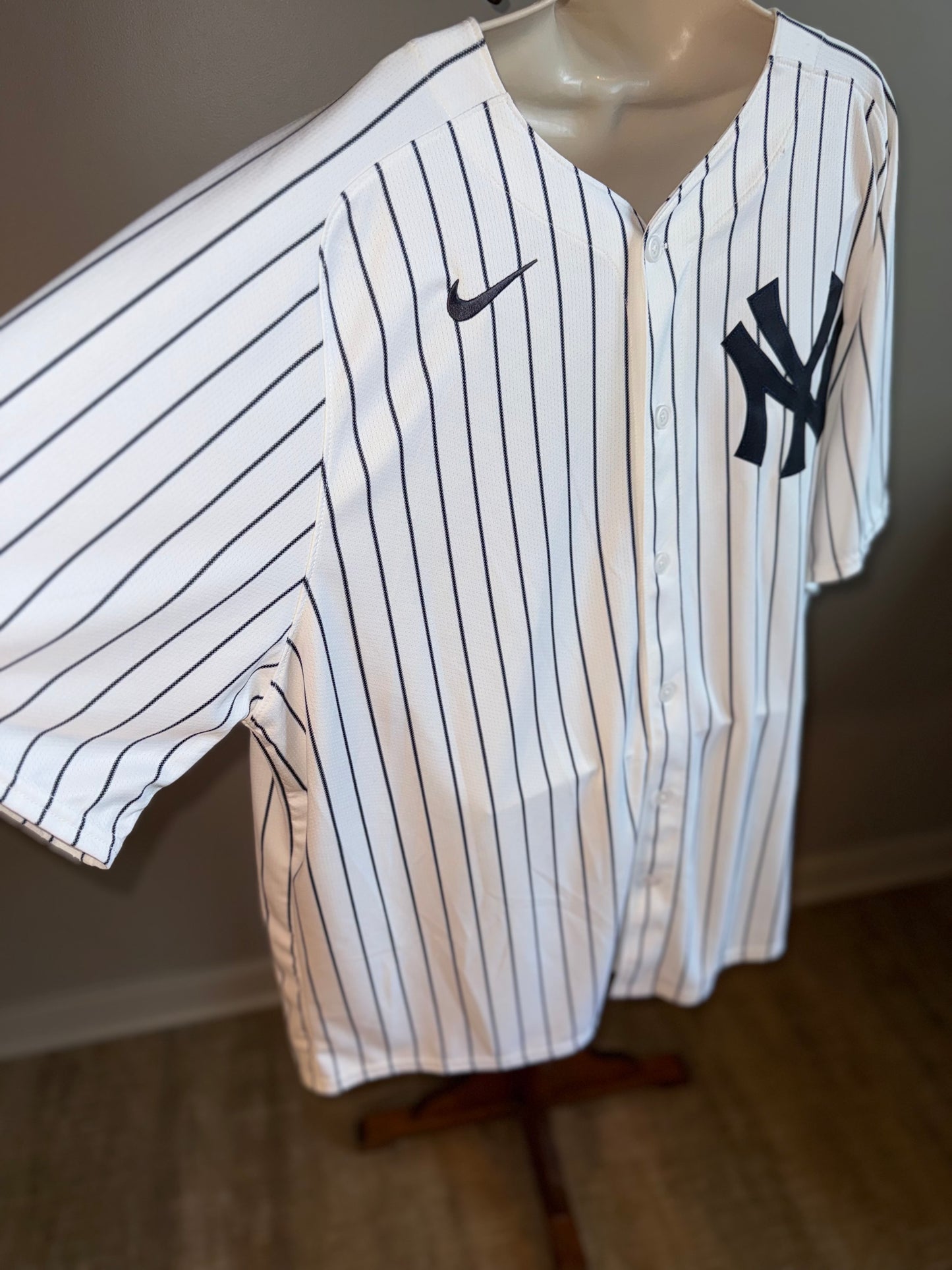 NWT Nike (XXL) Brand New Yankees #48 Striped Button Up Jersey