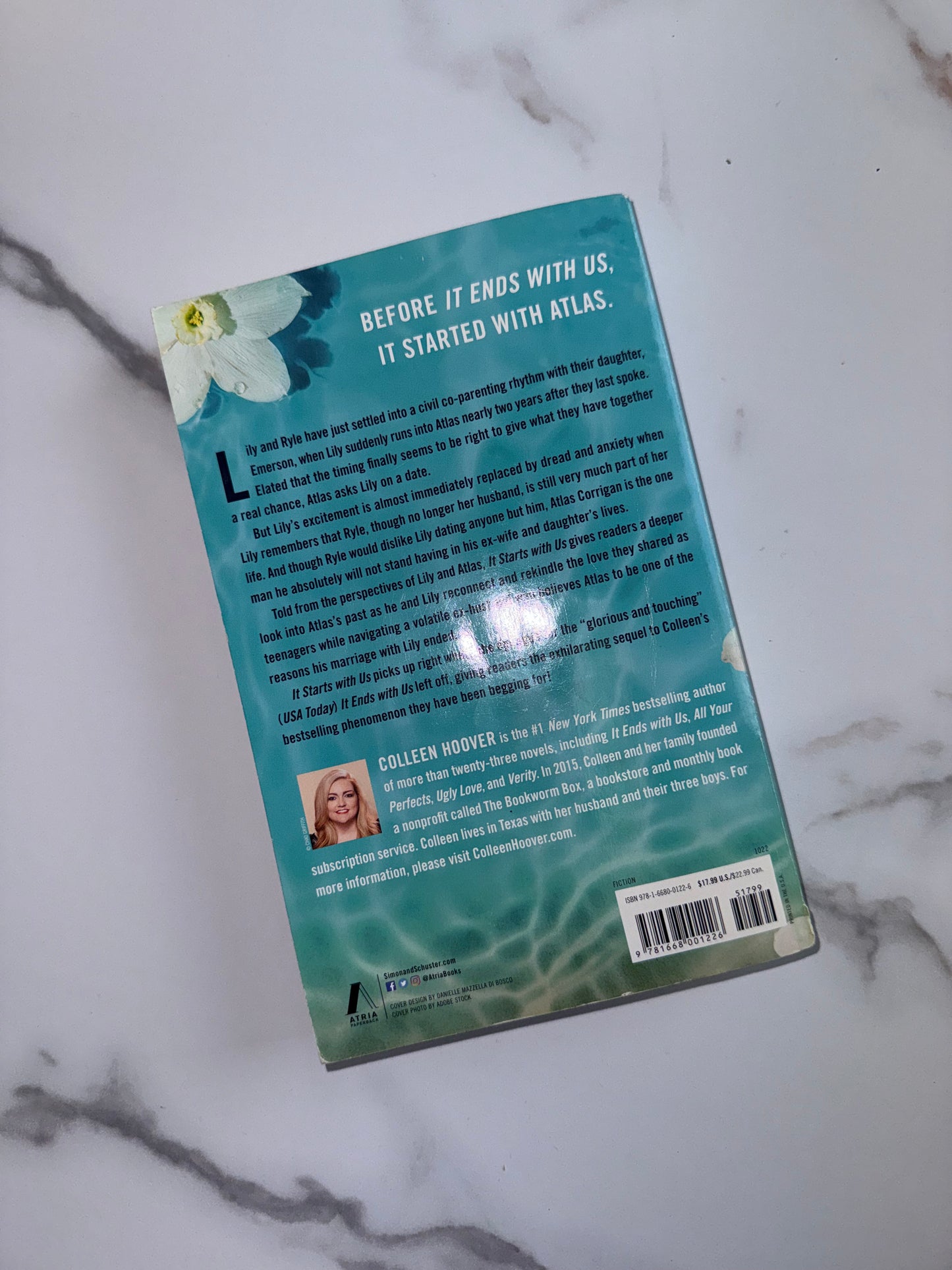 'It Starts With Us' By Colleen Hoover Paperback Book